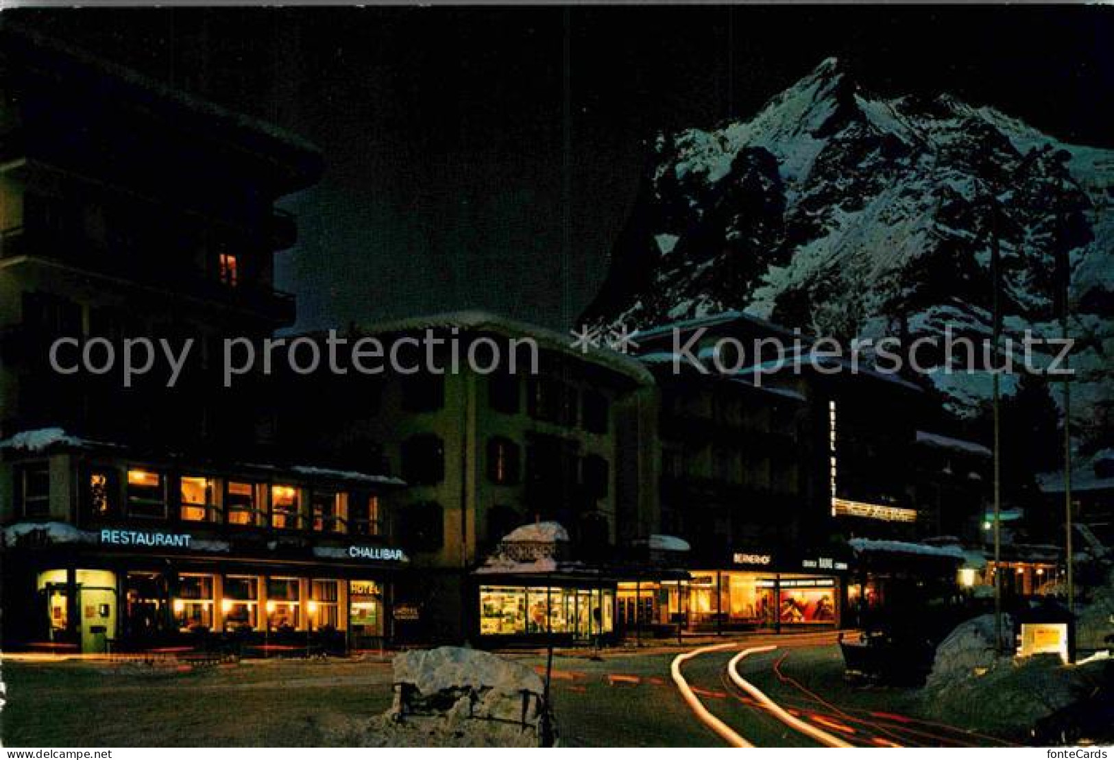 12790518 Grindelwald Bei Nacht Mit Wetterhorn Grindelwald - Other & Unclassified