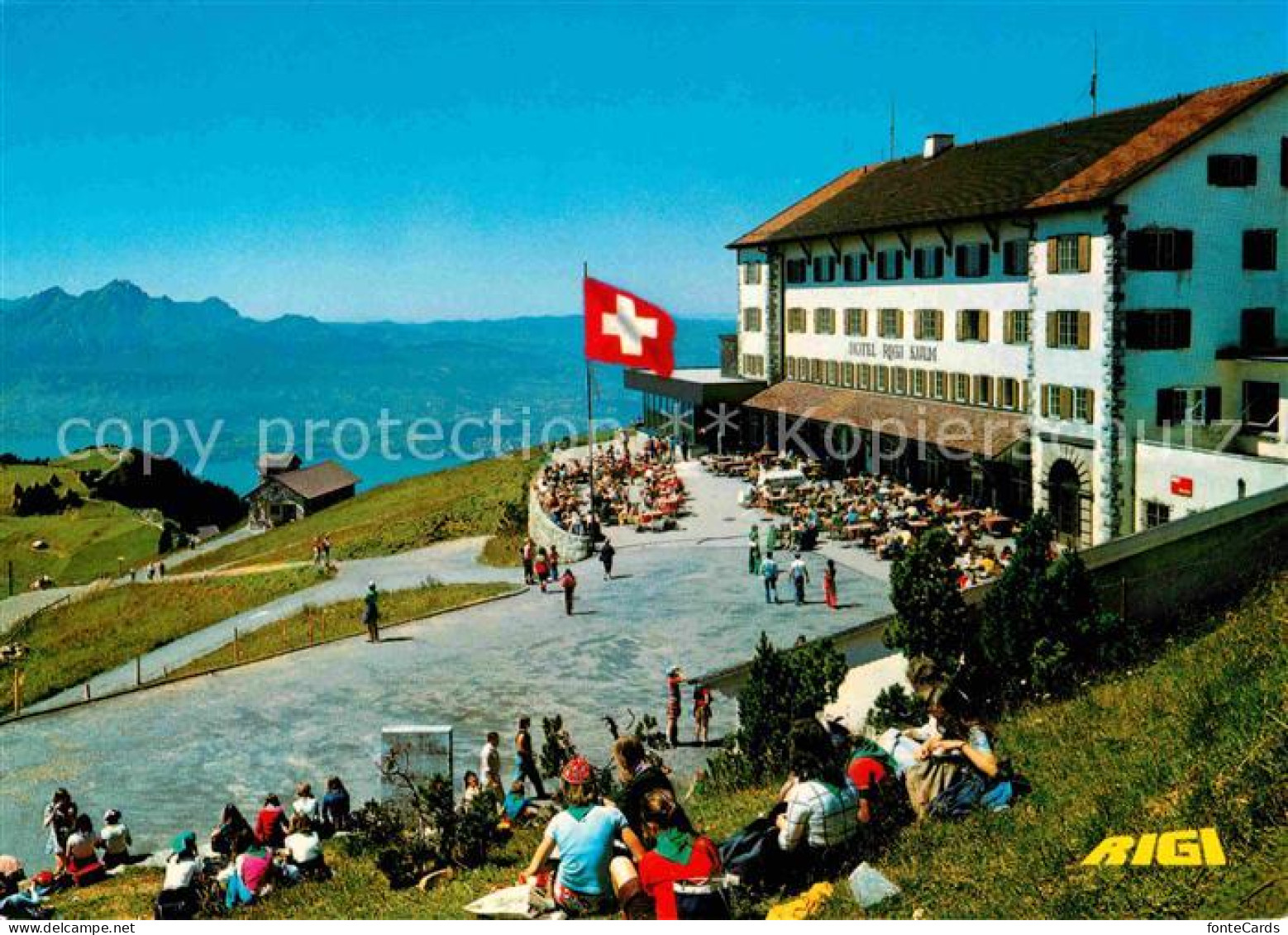 12790513 Rigi Kulm Hotel Rigi Kulm Mit Vierwaldstaettersee Und Pilatus Rigi Kulm - Sonstige & Ohne Zuordnung