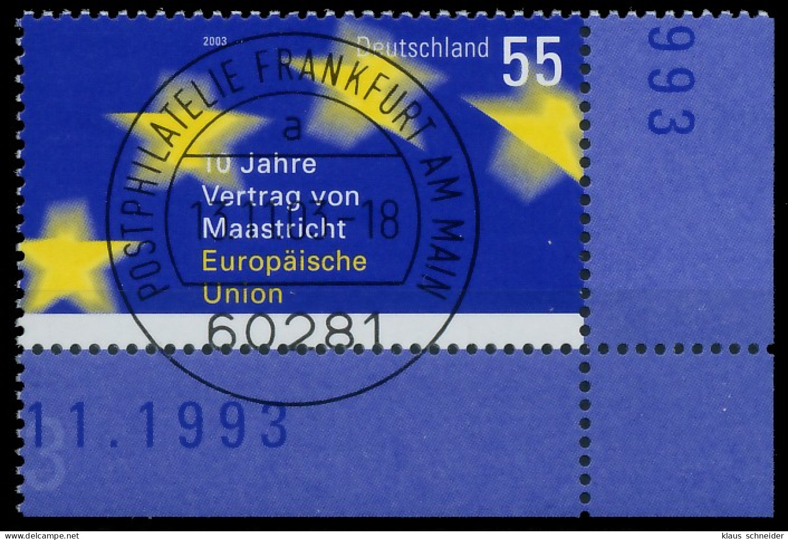 BRD BUND 2003 Nr 2373 Zentrisch Gestempelt ECKE-URE X3C8A46 - Gebruikt