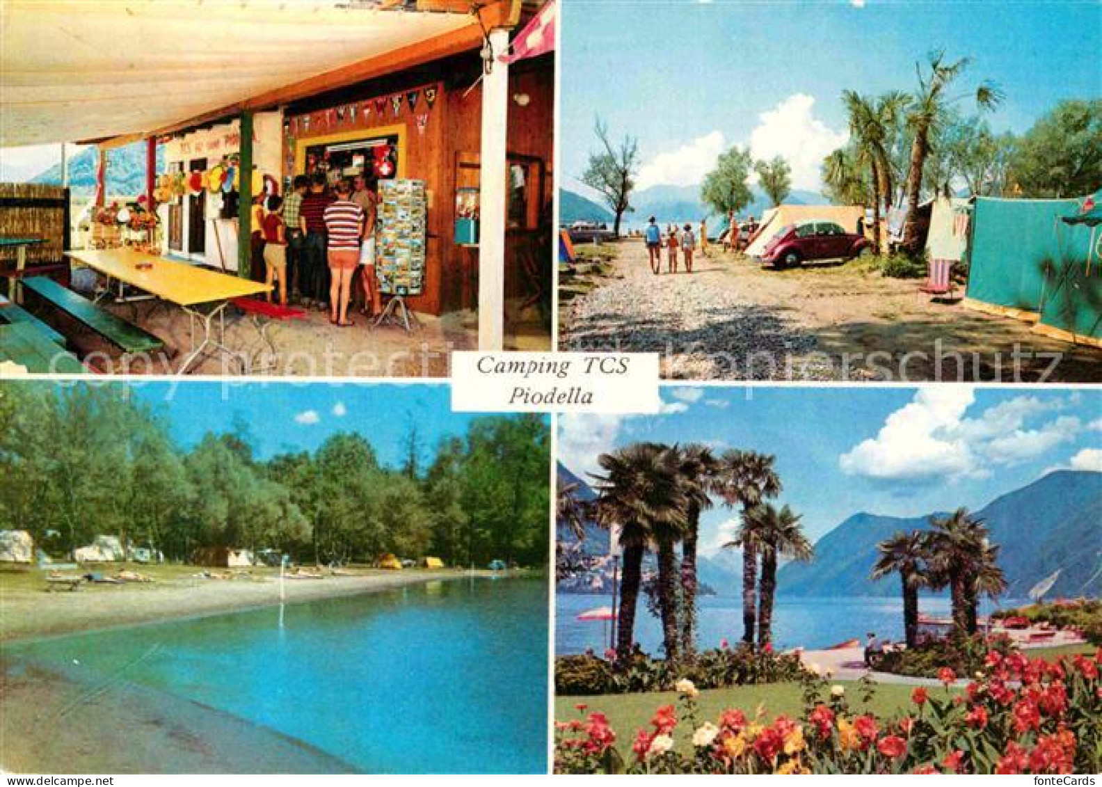 12789451 Lugano Lago Di Lugano Camping TCS Piodella Di Agnuzzo Lugano - Andere & Zonder Classificatie