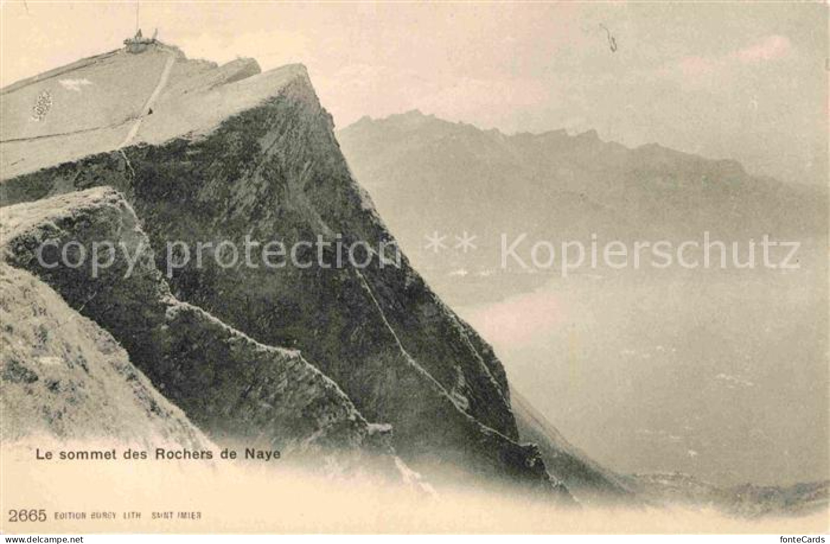 12789050 Rochers De Naye Le Sommet Gebirgspanorama Rochers De Naye - Andere & Zonder Classificatie