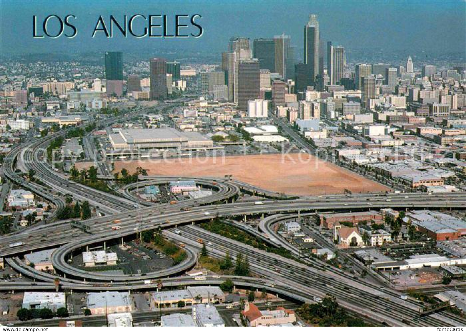 12788728 Los_Angeles_California The Freeway Harbour And Santa Monica Interset - Andere & Zonder Classificatie