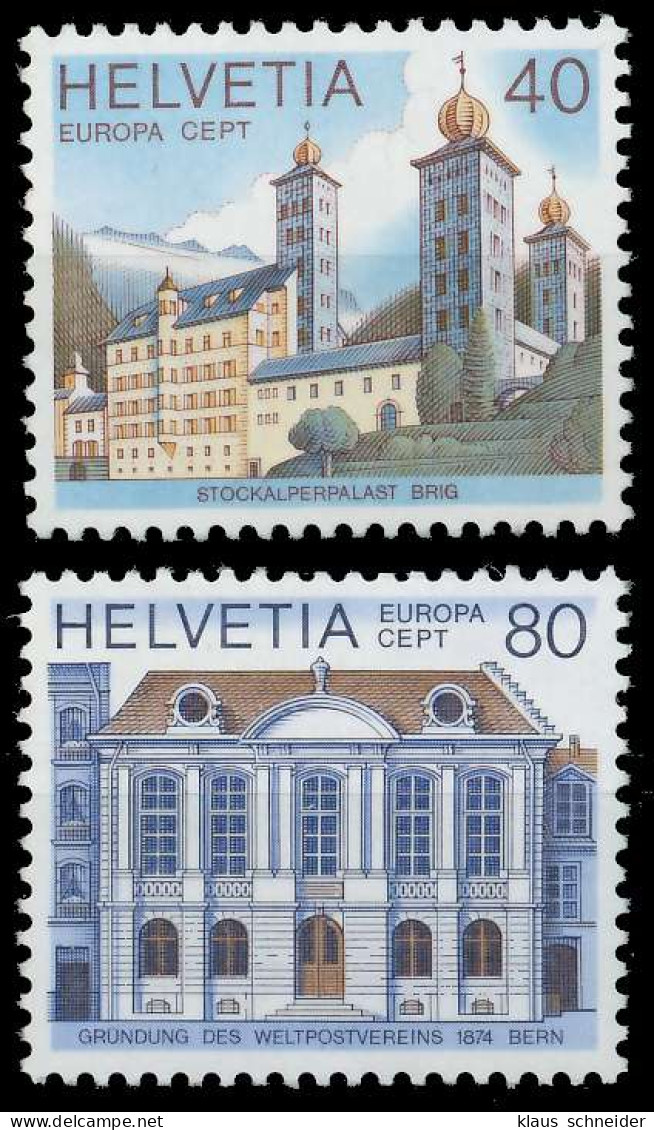 SCHWEIZ 1978 Nr 1128-1129 Postfrisch S1B2A6A - Unused Stamps