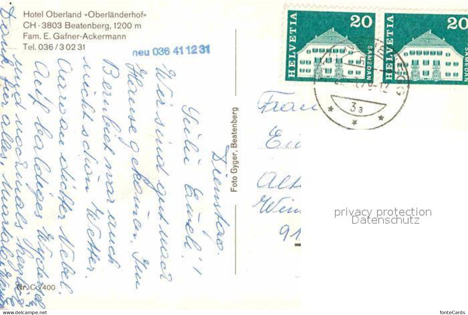 12788172 Beatenberg Hotel Oberland Oberlaenderhof Beatenberg - Other & Unclassified