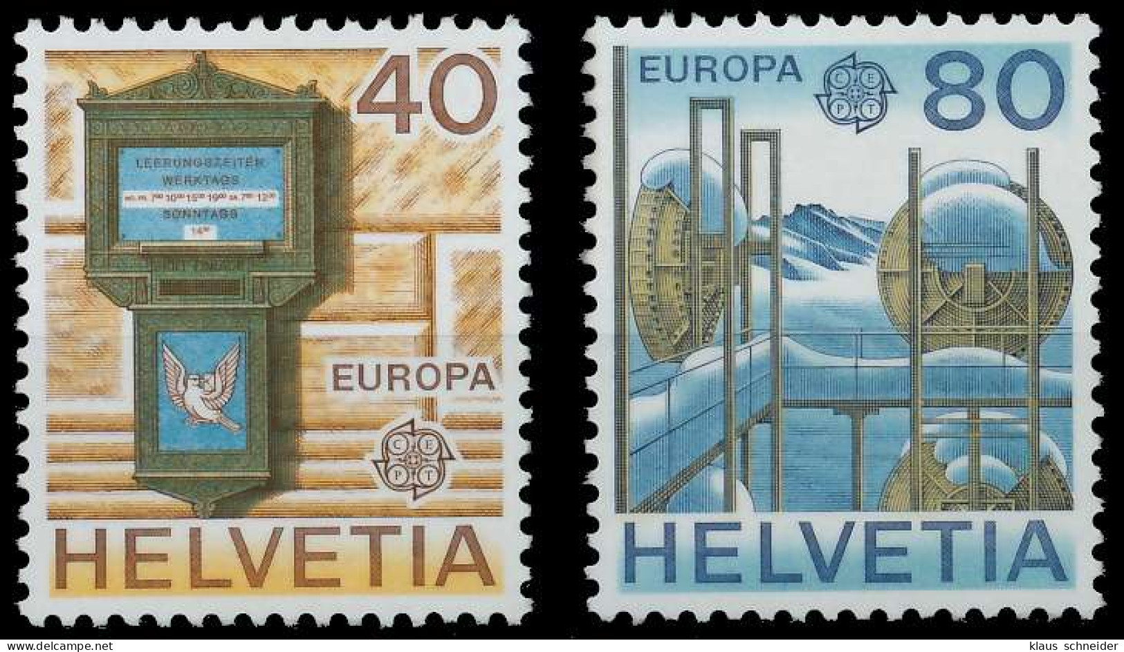 SCHWEIZ 1979 Nr 1154-1155 Postfrisch S1B3026 - Unused Stamps