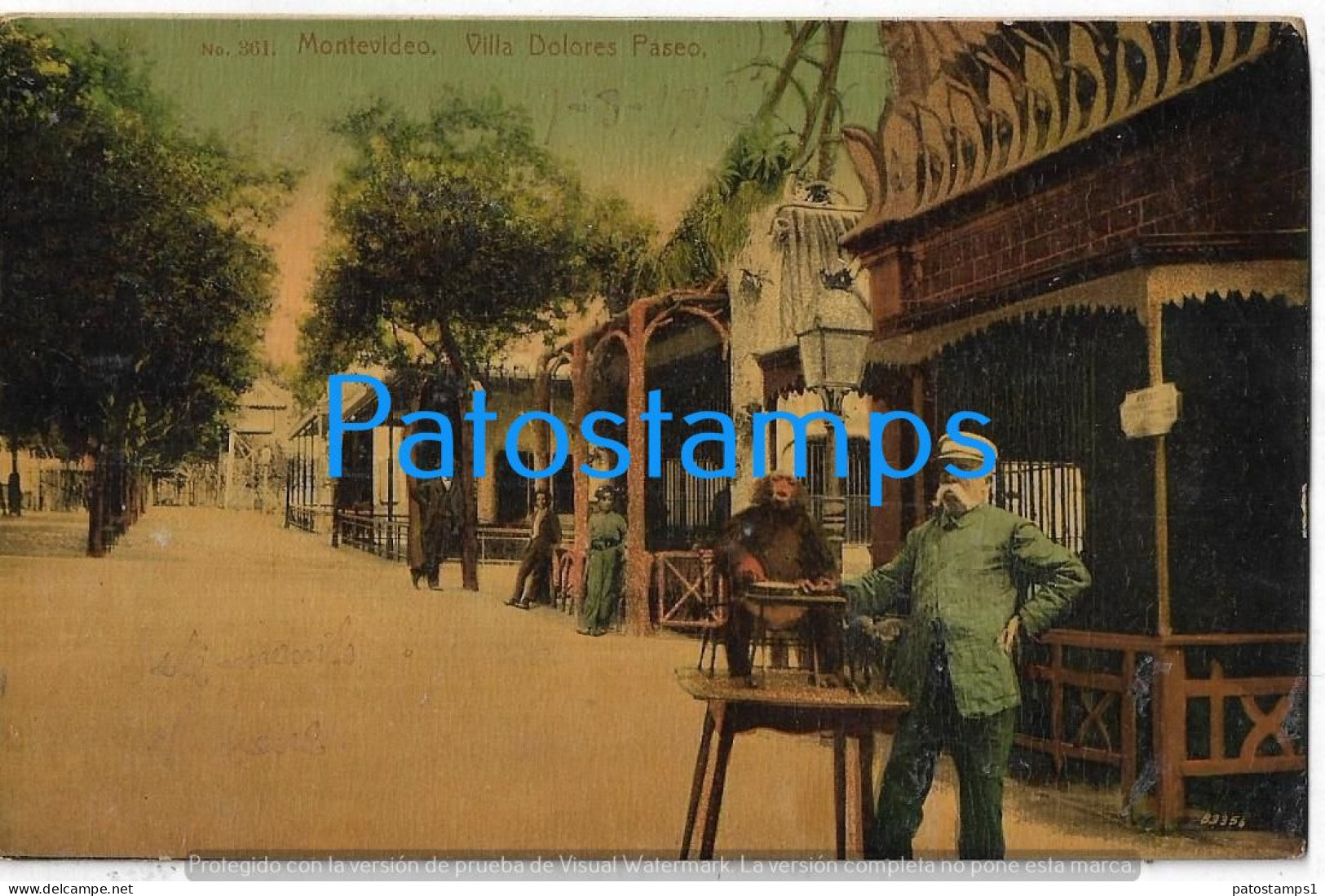 227806 URUGUAY MONTEVIDEO PASEO VILLA DOLORES POSTAL POSTCARD - Uruguay