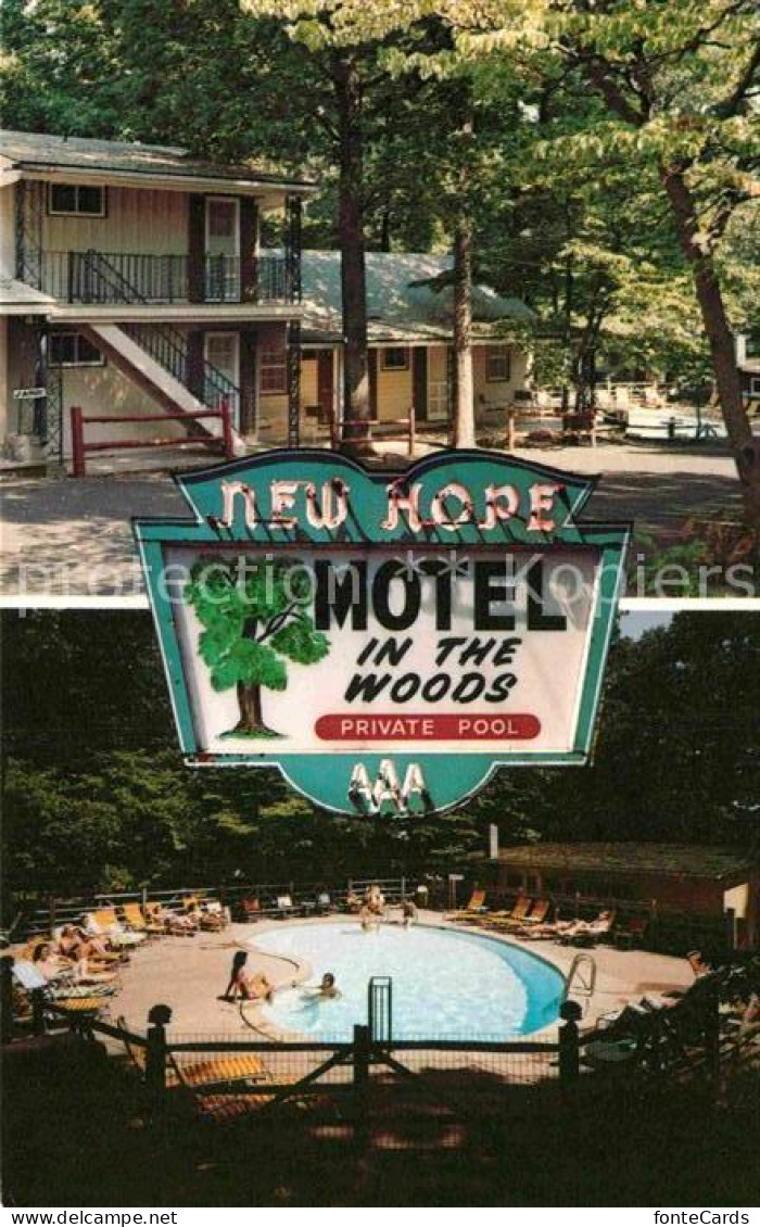 12787655 New Hope Pennsylvania Motel In The Woods Private Pool New Hope Pennsylv - Autres & Non Classés