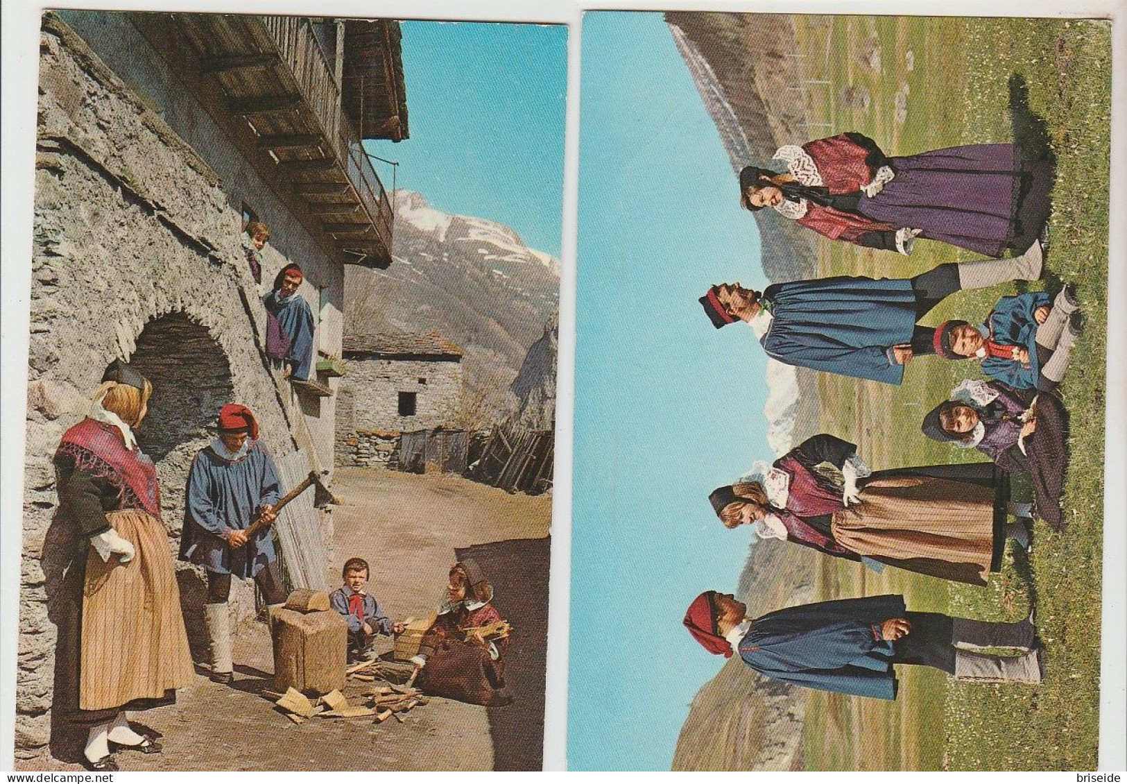 N. 2 CARTOLINE LA THUILE AOSTA - Autres & Non Classés