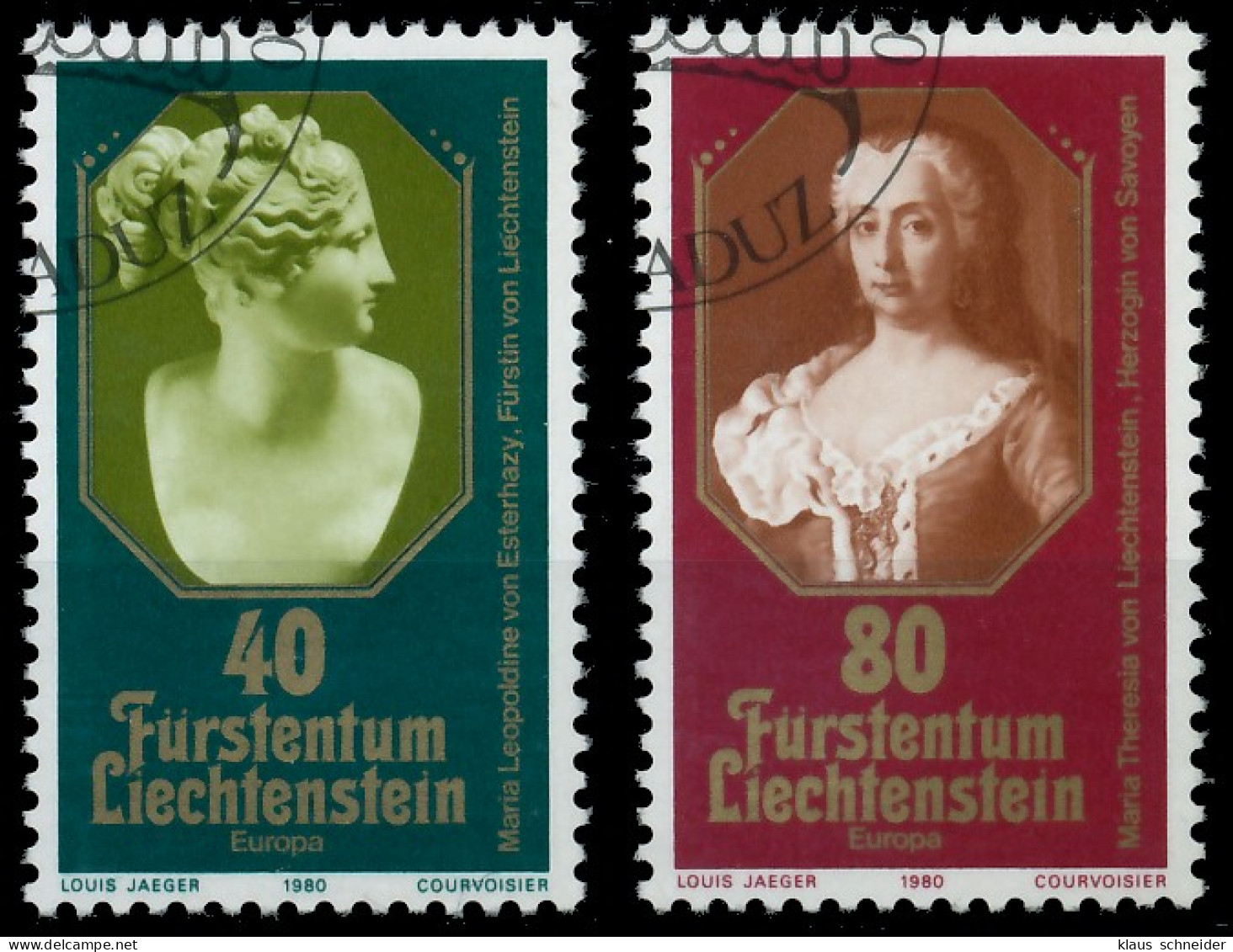 LIECHTENSTEIN 1980 Nr 741-742 Gestempelt X59A06A - Gebraucht