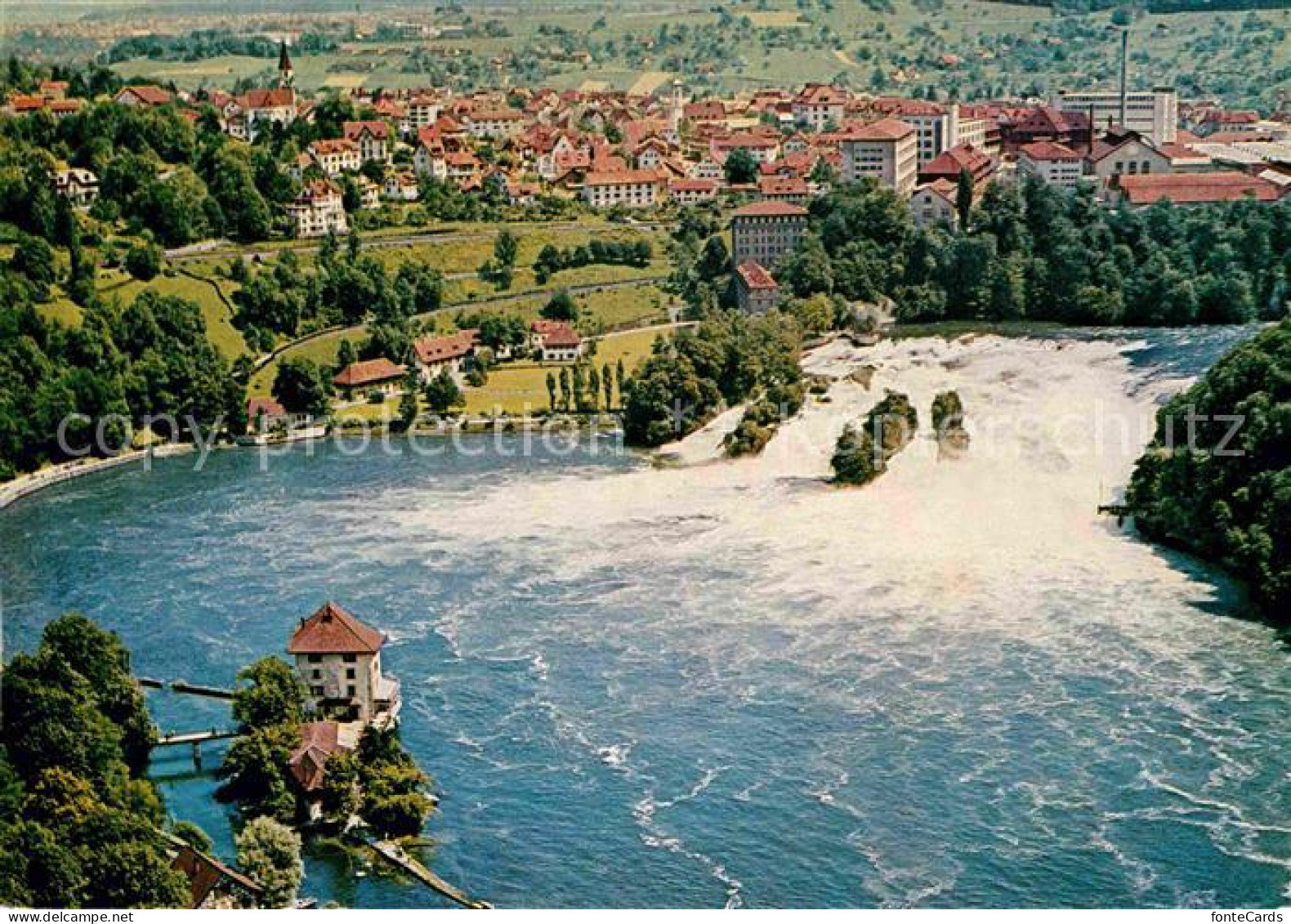 12787453 Schaffhausen SH Rheinfall Fliegeraufnahme Schaffhausen - Autres & Non Classés