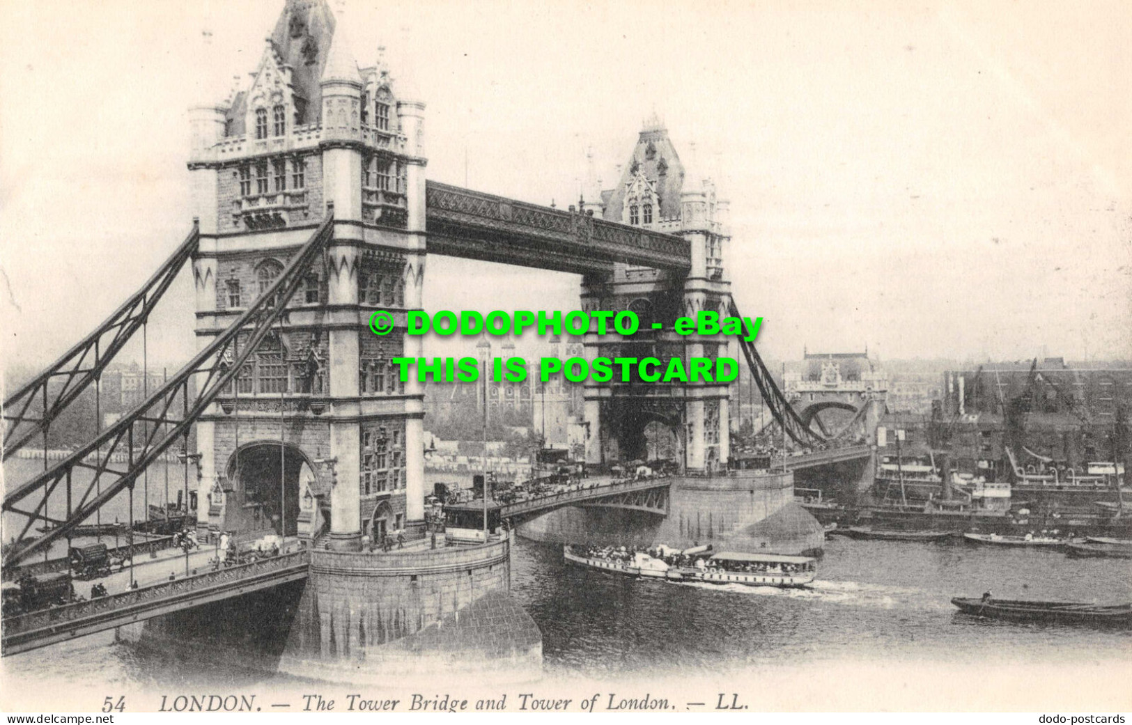 R532375 London. The Tower Bridge And Tower Of London. LL. 54 - Other & Unclassified