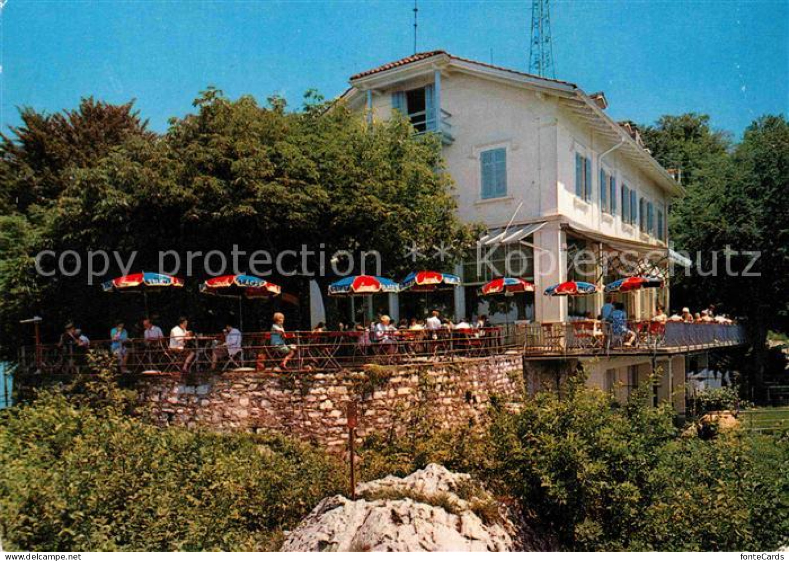 12787223 Lugano Lago Di Lugano Gaststaette Monte San Salvatore Lugano Lago Di Lu - Andere & Zonder Classificatie