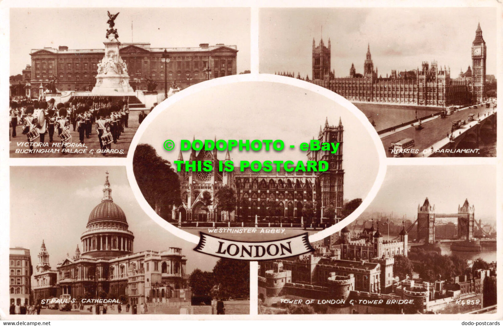 R532212 London. Westminster Abbey. Valentine. RP. 1953 - Sonstige & Ohne Zuordnung
