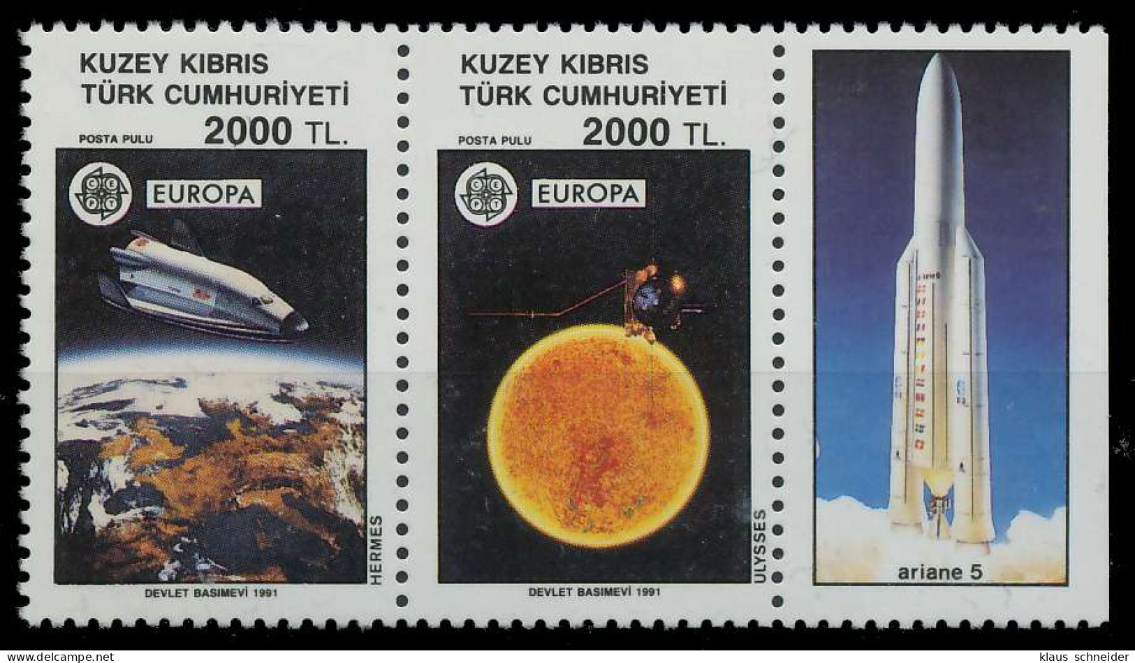 TÜRKISCH-ZYPERN 1991 Nr 303-304 Postfrisch WAAGR PAAR X5D3406 - Ungebraucht