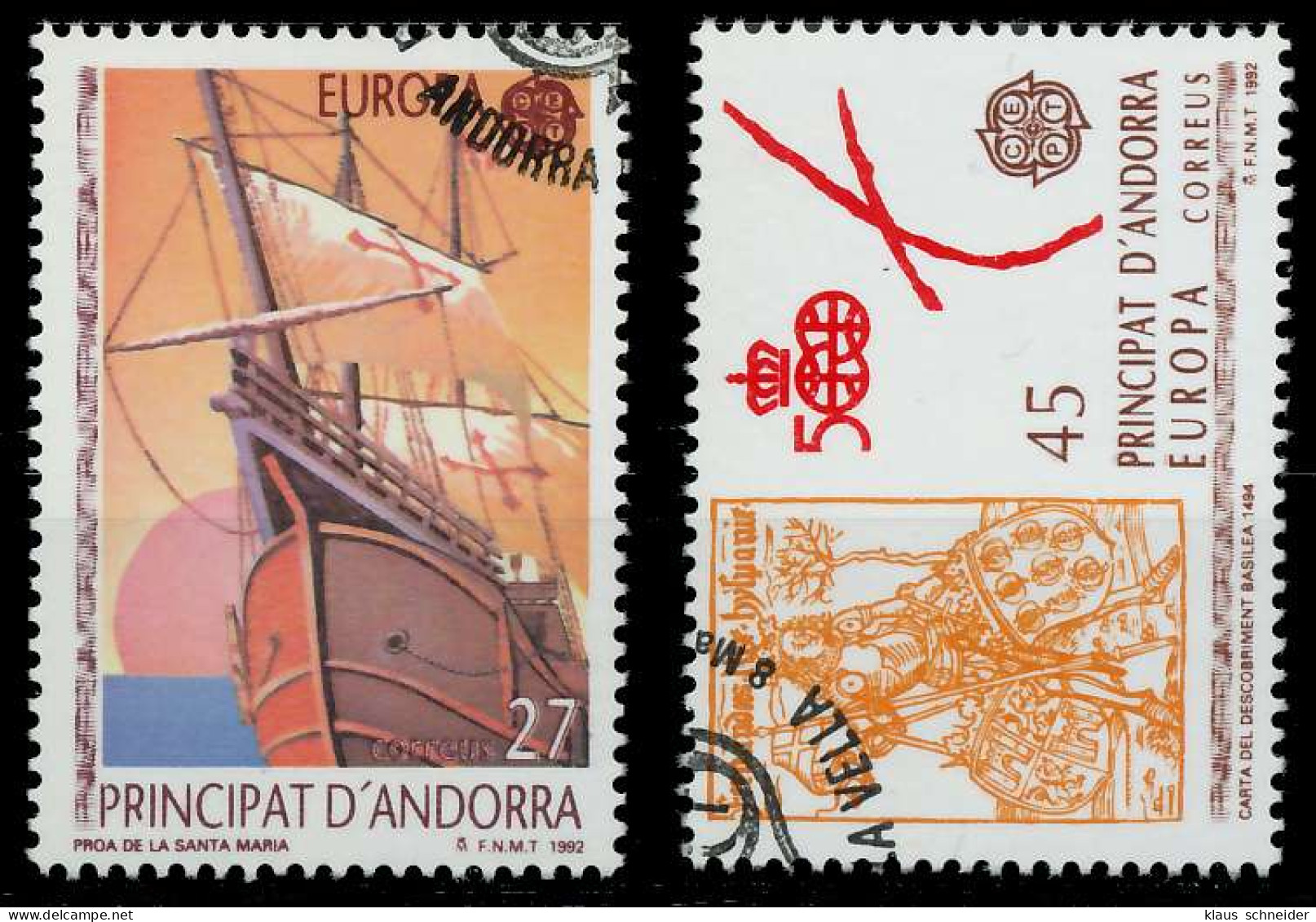 ANDORRA SPANISCHE POST 1990-2000 Nr 226-227 Gestempelt X5D8D9E - Gebruikt