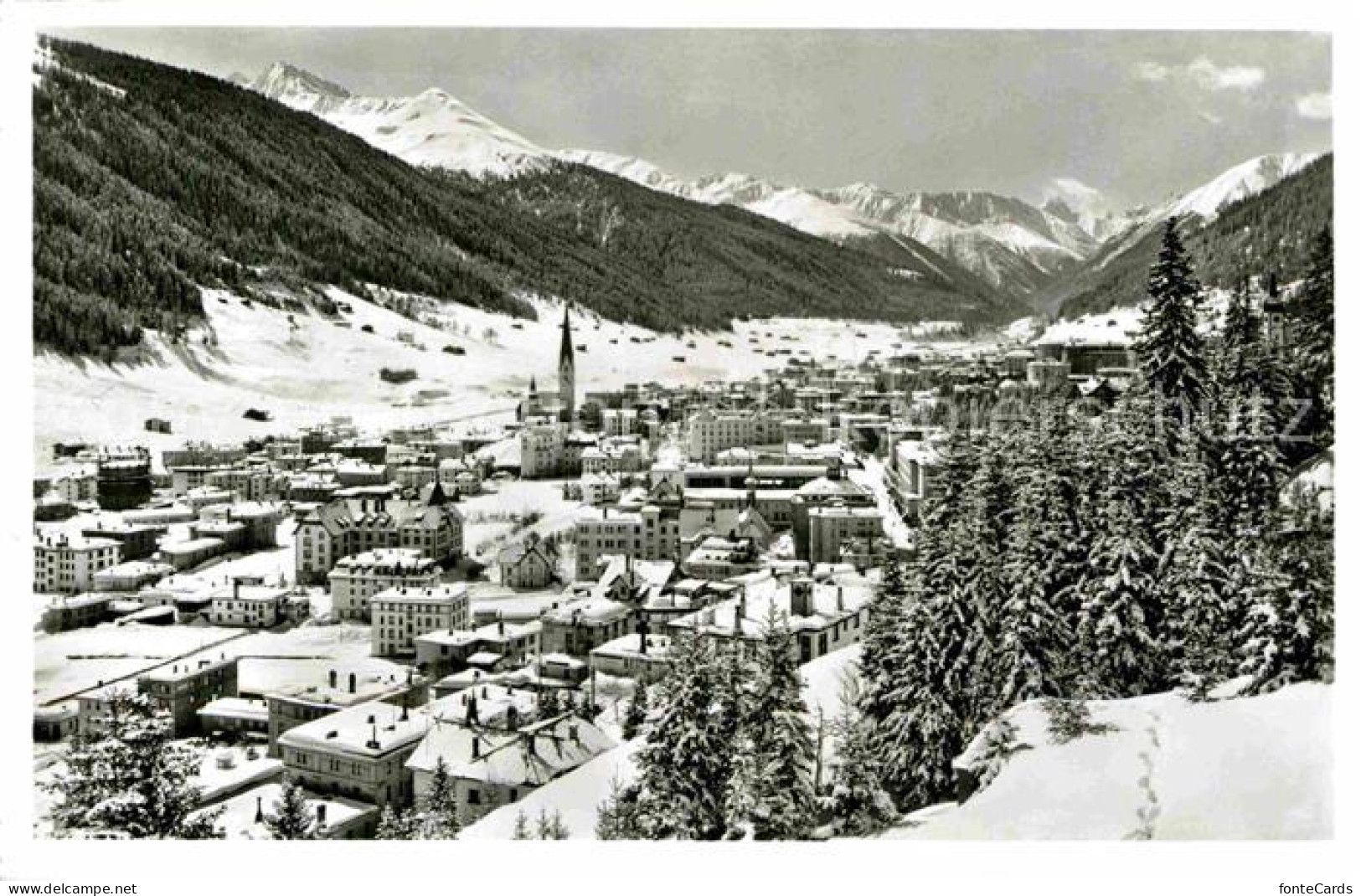 12786960 Davos GR Panorama Blick Gegen Tinzenhorn Albula Alpen Davos - Other & Unclassified