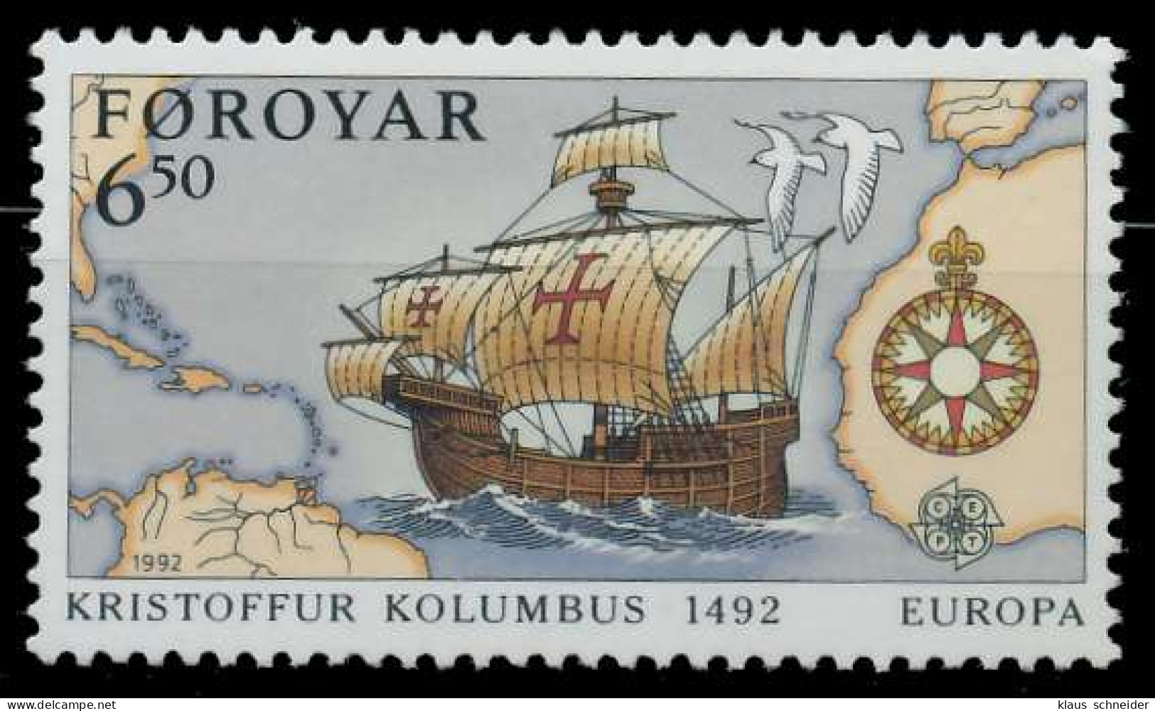 FÄRÖER 1992 Nr 232 Postfrisch X5D8E4E - Färöer Inseln