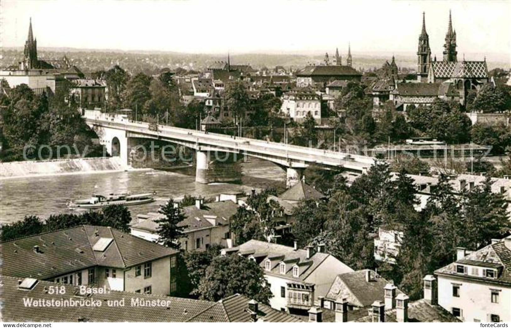 12786923 Basel BS Wettsteinbruecke Rhein Muenster Basel - Other & Unclassified