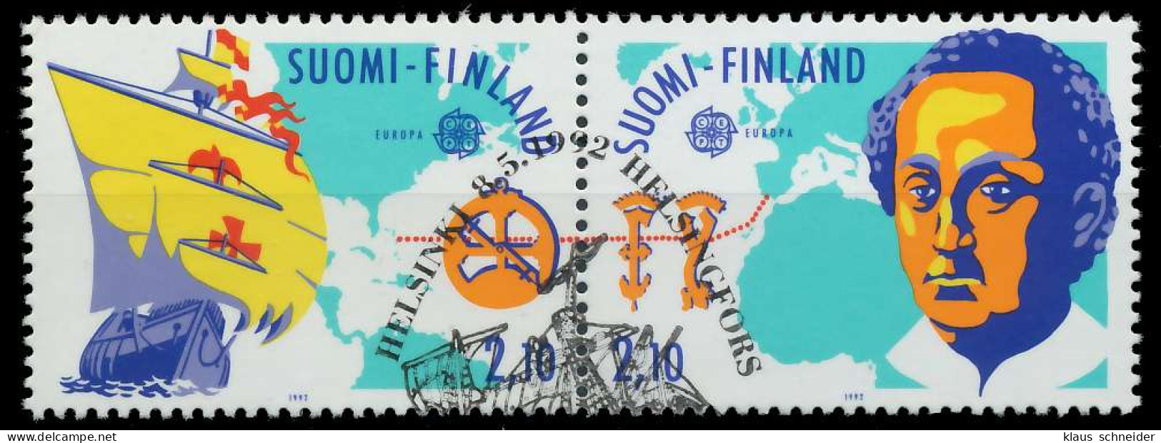 FINNLAND 1992 Nr 1178-1179 Gestempelt WAAGR PAAR X5D8E92 - Gebruikt