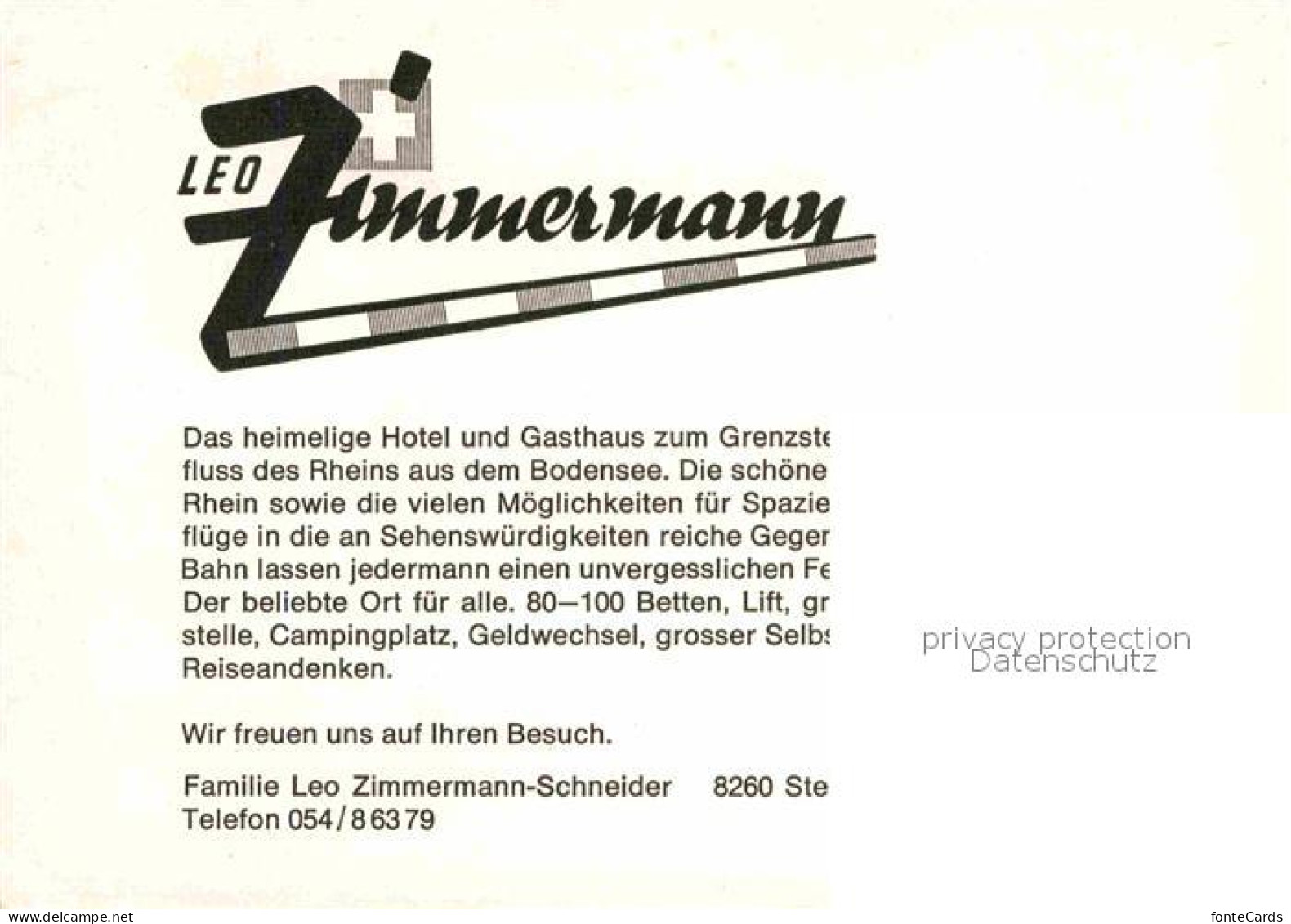 12786603 Stein Rhein Hotel Gasthaus Leo Zimmermann Stein Am Rhein - Andere & Zonder Classificatie