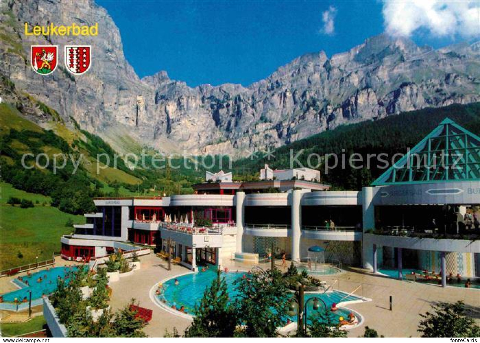 12786042 Leukerbad Burgerbad Badecenter Gemmipass Alpen Loeche-les-Bains - Altri & Non Classificati