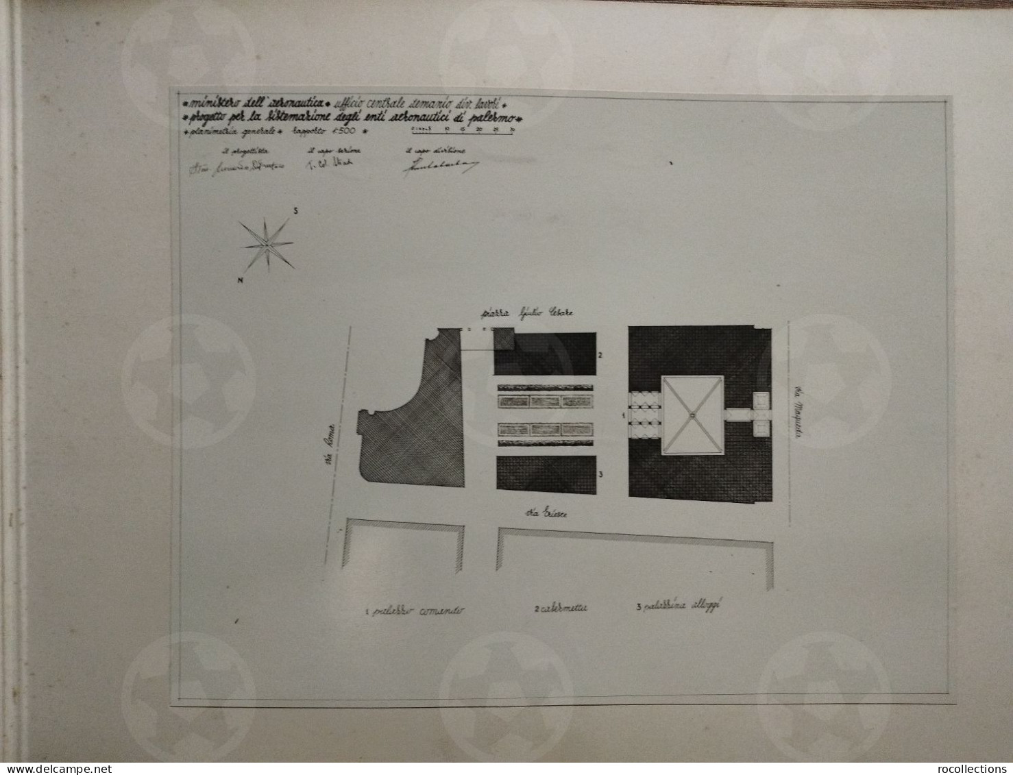 Italy book architecture Italia Architettura Album Schema di Progetto Sistemazione Enti Aeronautica di Palermo Sicilia