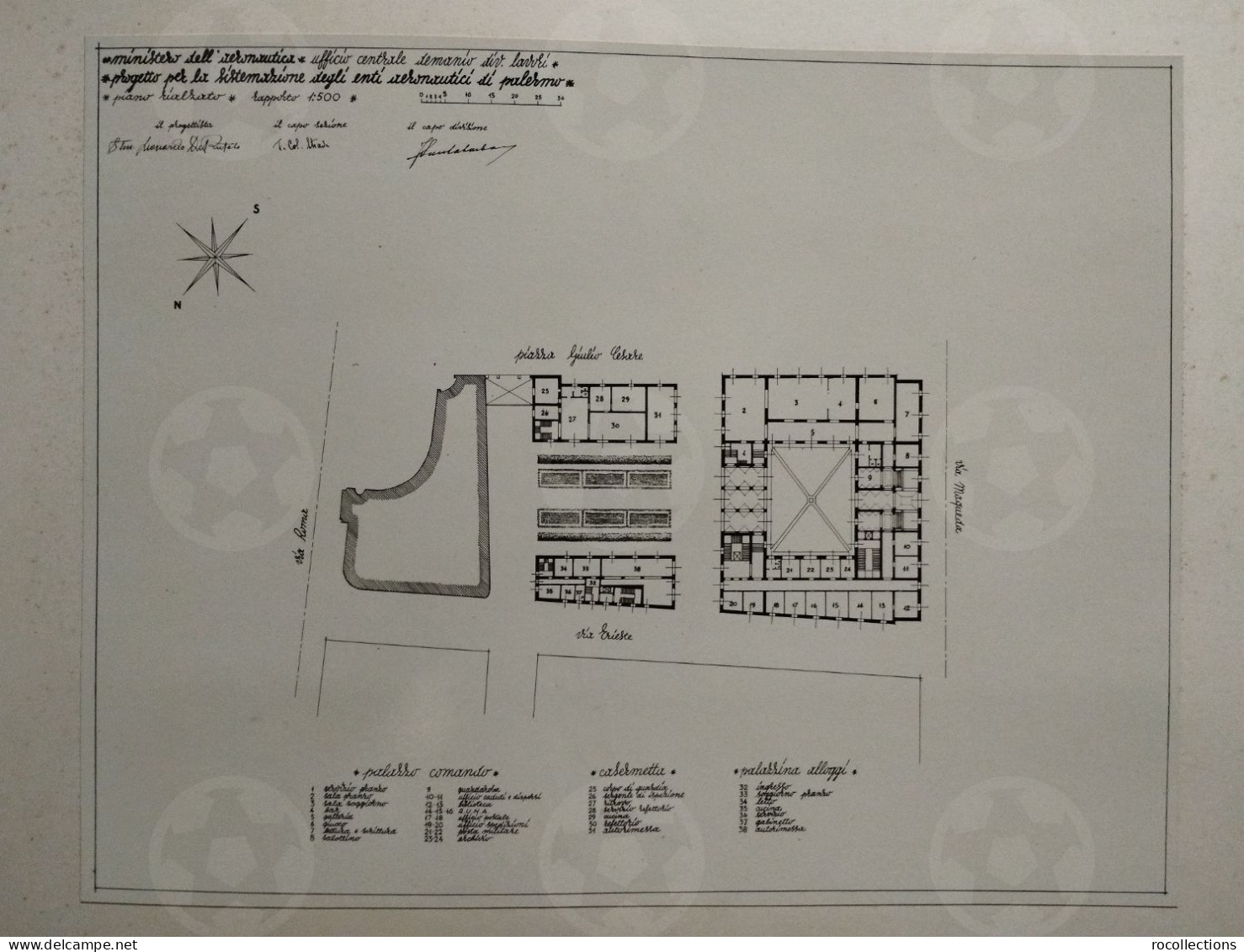 Italy book architecture Italia Architettura Album Schema di Progetto Sistemazione Enti Aeronautica di Palermo Sicilia