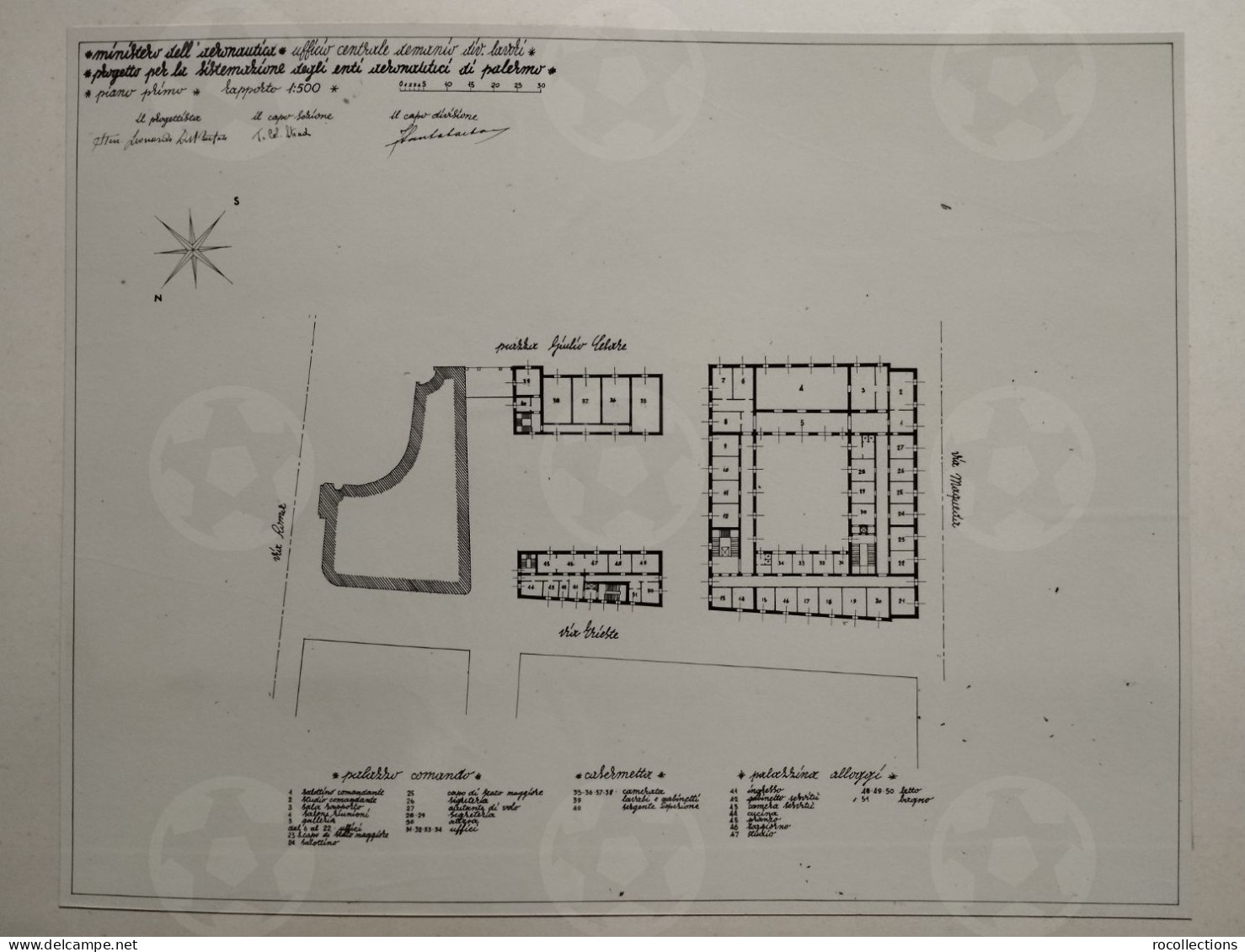 Italy book architecture Italia Architettura Album Schema di Progetto Sistemazione Enti Aeronautica di Palermo Sicilia