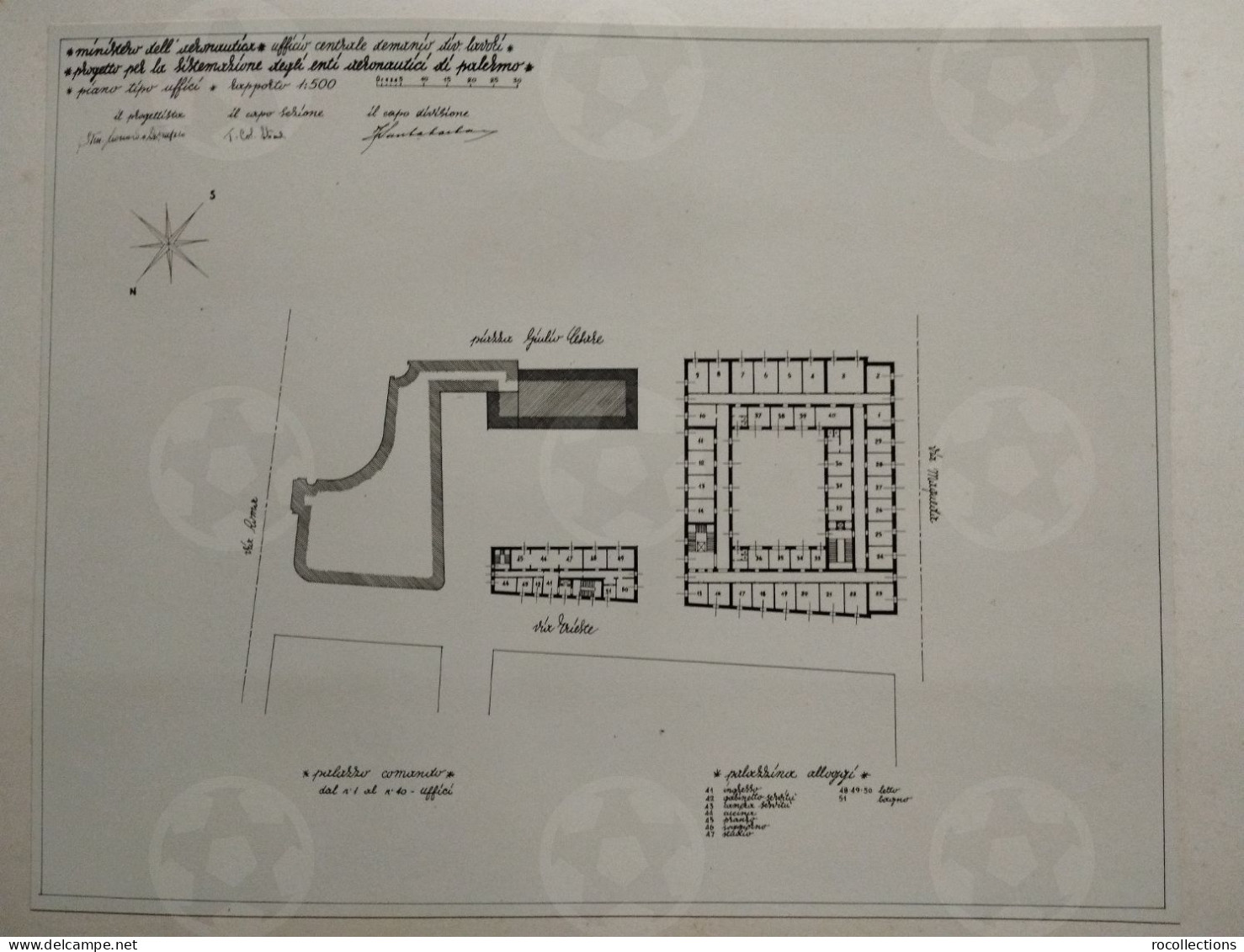 Italy book architecture Italia Architettura Album Schema di Progetto Sistemazione Enti Aeronautica di Palermo Sicilia