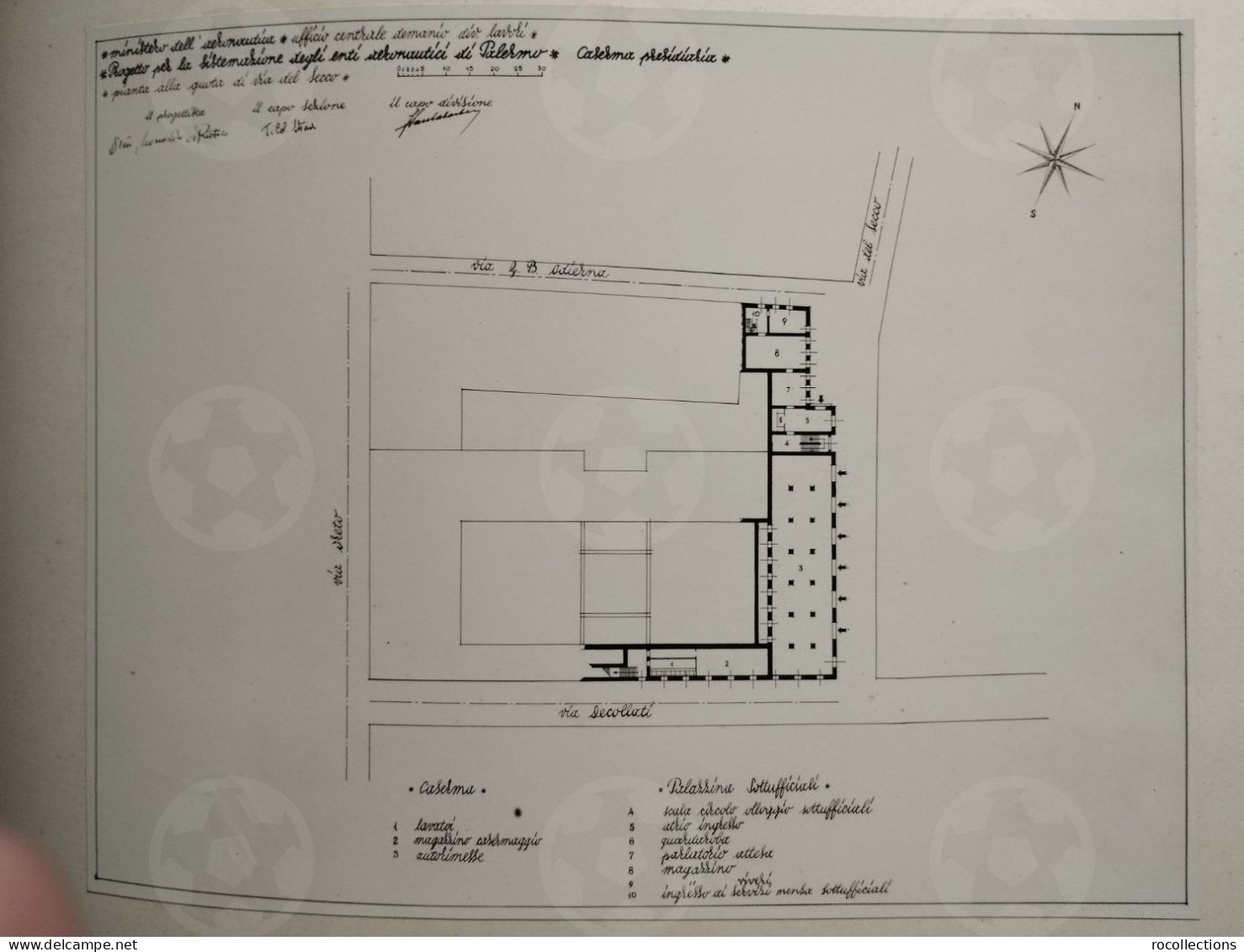 Italy book architecture Italia Architettura Album Schema di Progetto Sistemazione Enti Aeronautica di Palermo Sicilia