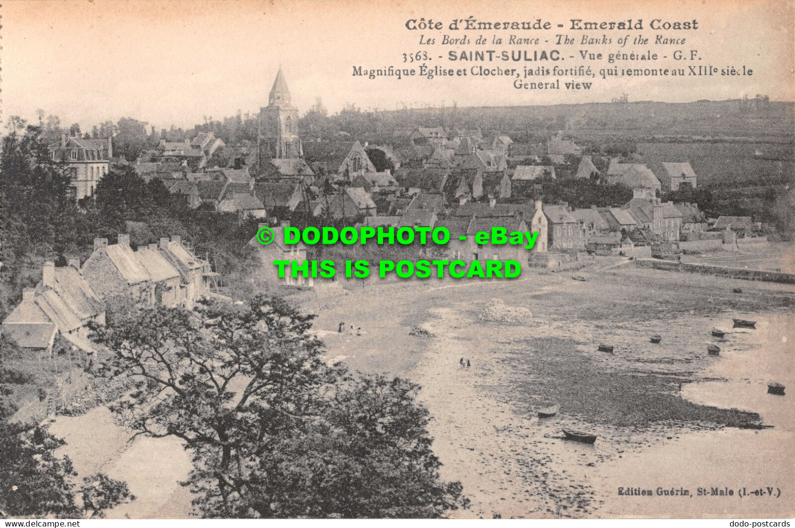 R532252 Emerald Coast. The Banks Of The Rance. Saint Suliac. General View. Gueri - Wereld