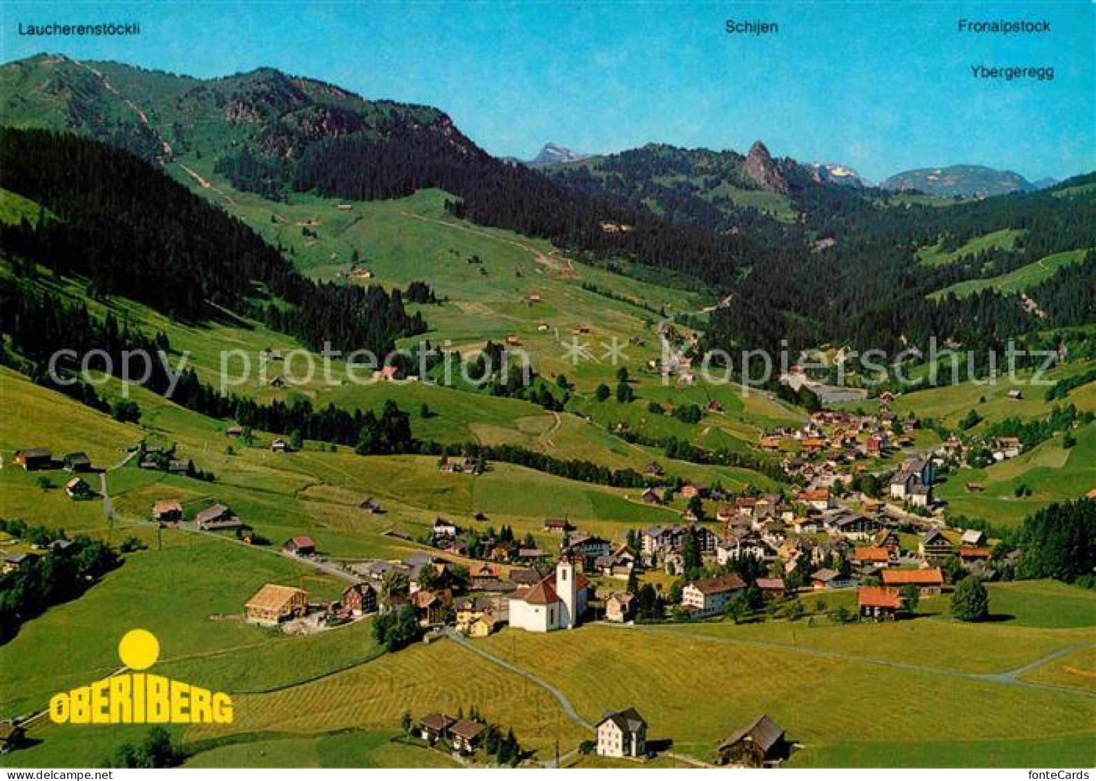 12785968 Oberiberg Alpenpanorama Fliegeraufnahme Oberiberg - Autres & Non Classés