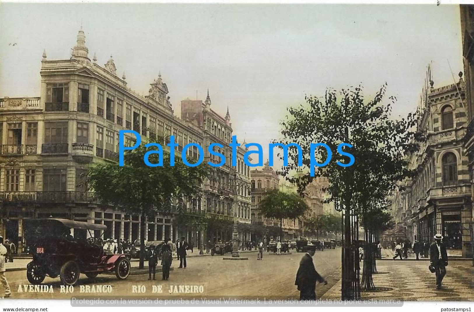 227814 BRAZIL BRASIL RIO DE JANEIRO AVENUE RIO BRANCO POSTAL POSTCARD - Autres