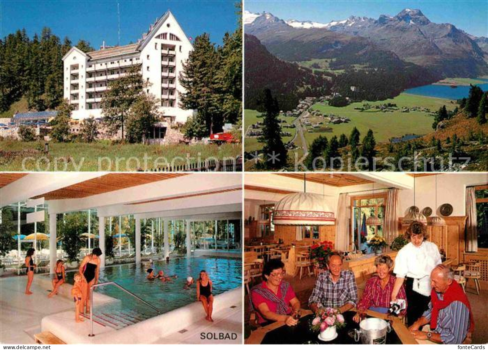 12785288 Sils Maria Graubuenden Clubhotel Schweizerhof Hallenbad Alpenpanorama S - Other & Unclassified