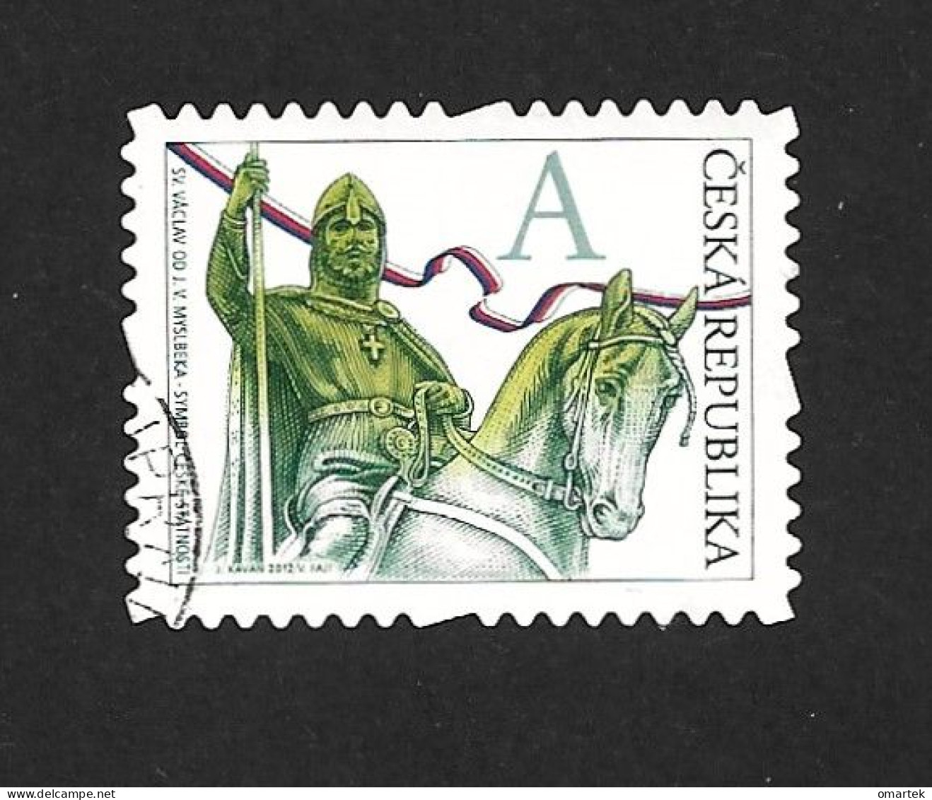 Czech Republic 2012 ⊙ Mi 723 Sc 3536 St. Wenceslas. The Stamp Portrays J.V. Myslbek C20 - Gebraucht