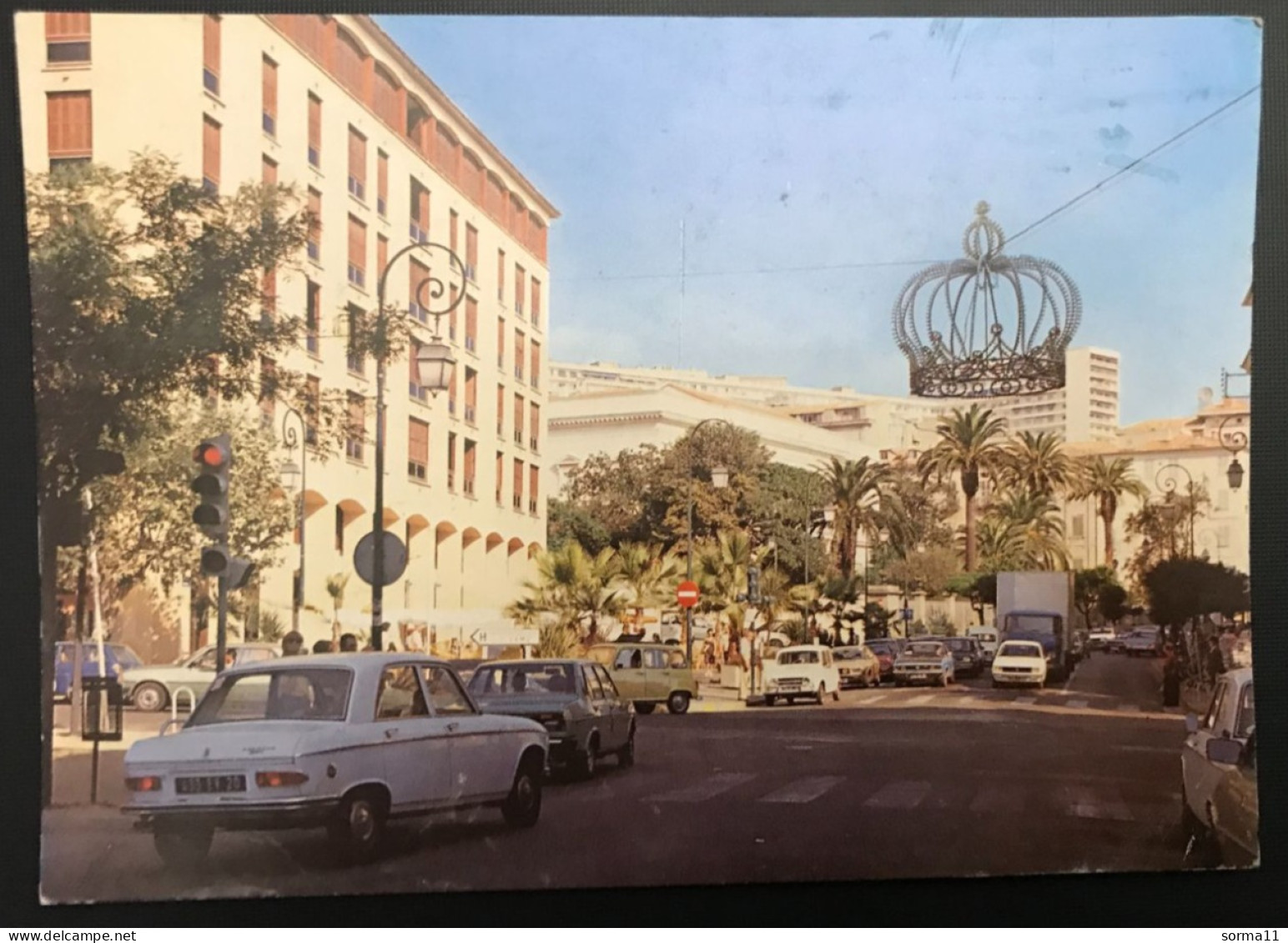 CP AJACCIO 20 Le Cours Napoléon Et La Préfecture - Ajaccio