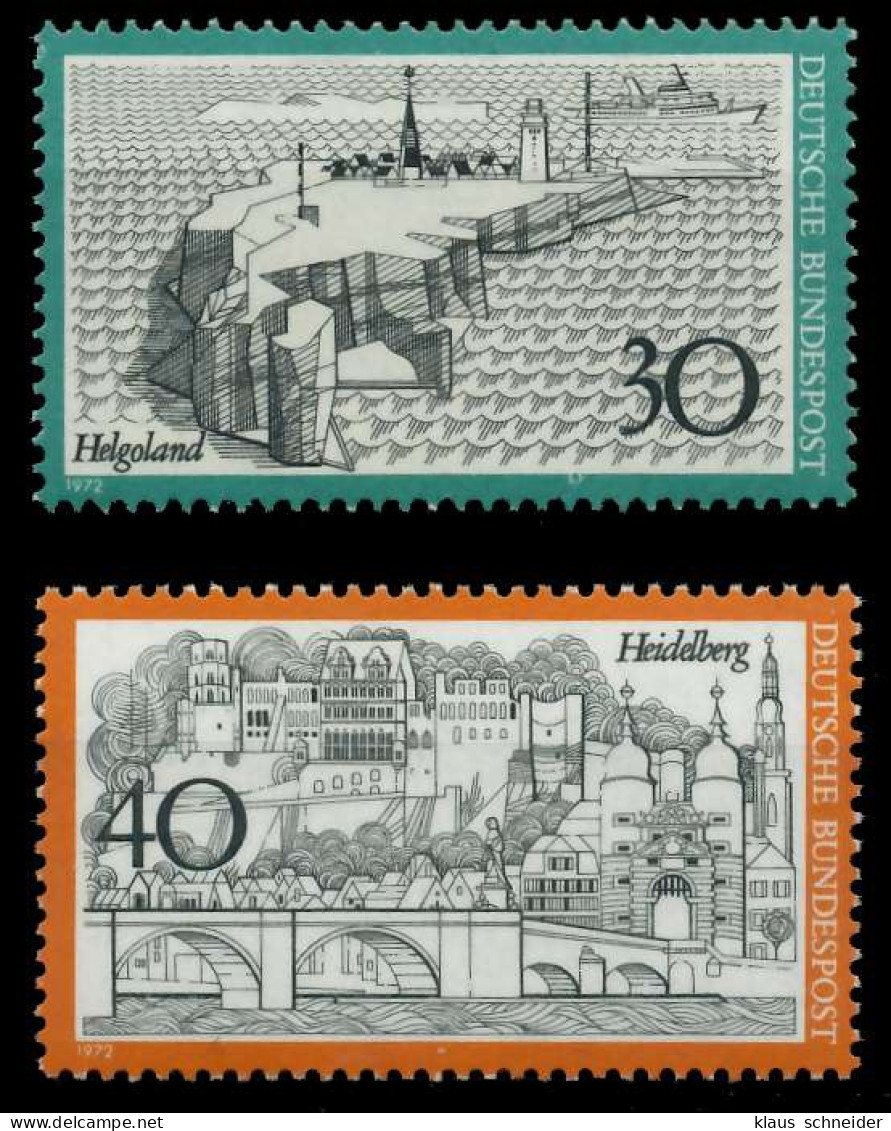 BRD BUND 1972 Nr 746-747 Postfrisch S22796A - Unused Stamps