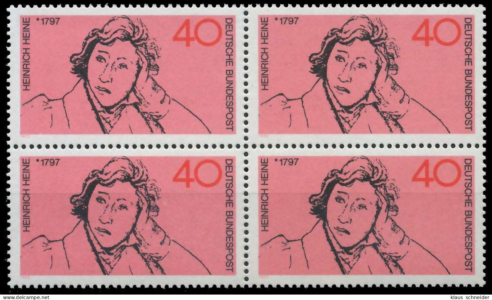 BRD BUND 1972 Nr 750 Postfrisch VIERERBLOCK S22795E - Unused Stamps