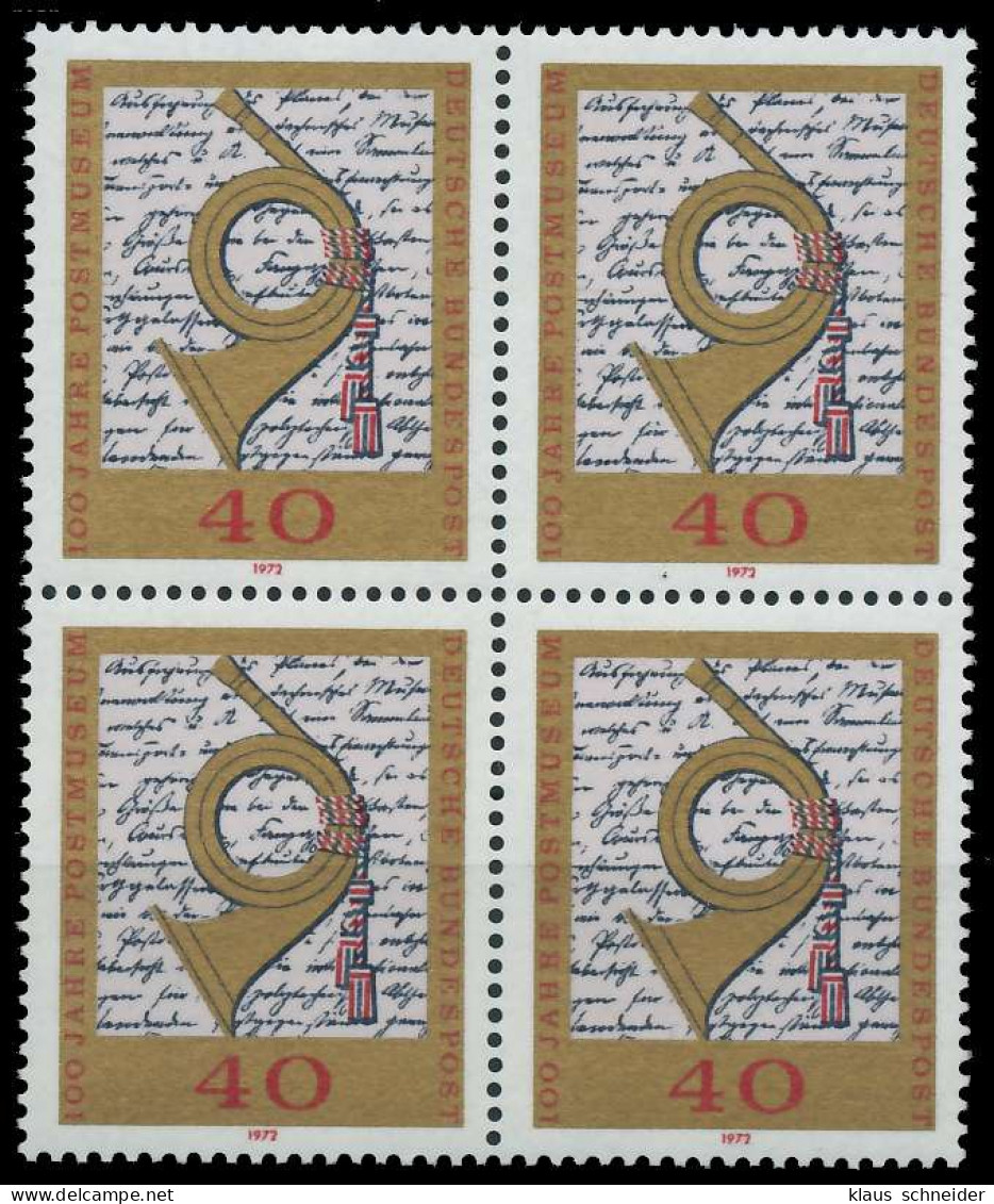 BRD BUND 1972 Nr 739 Postfrisch VIERERBLOCK S2279C2 - Nuevos