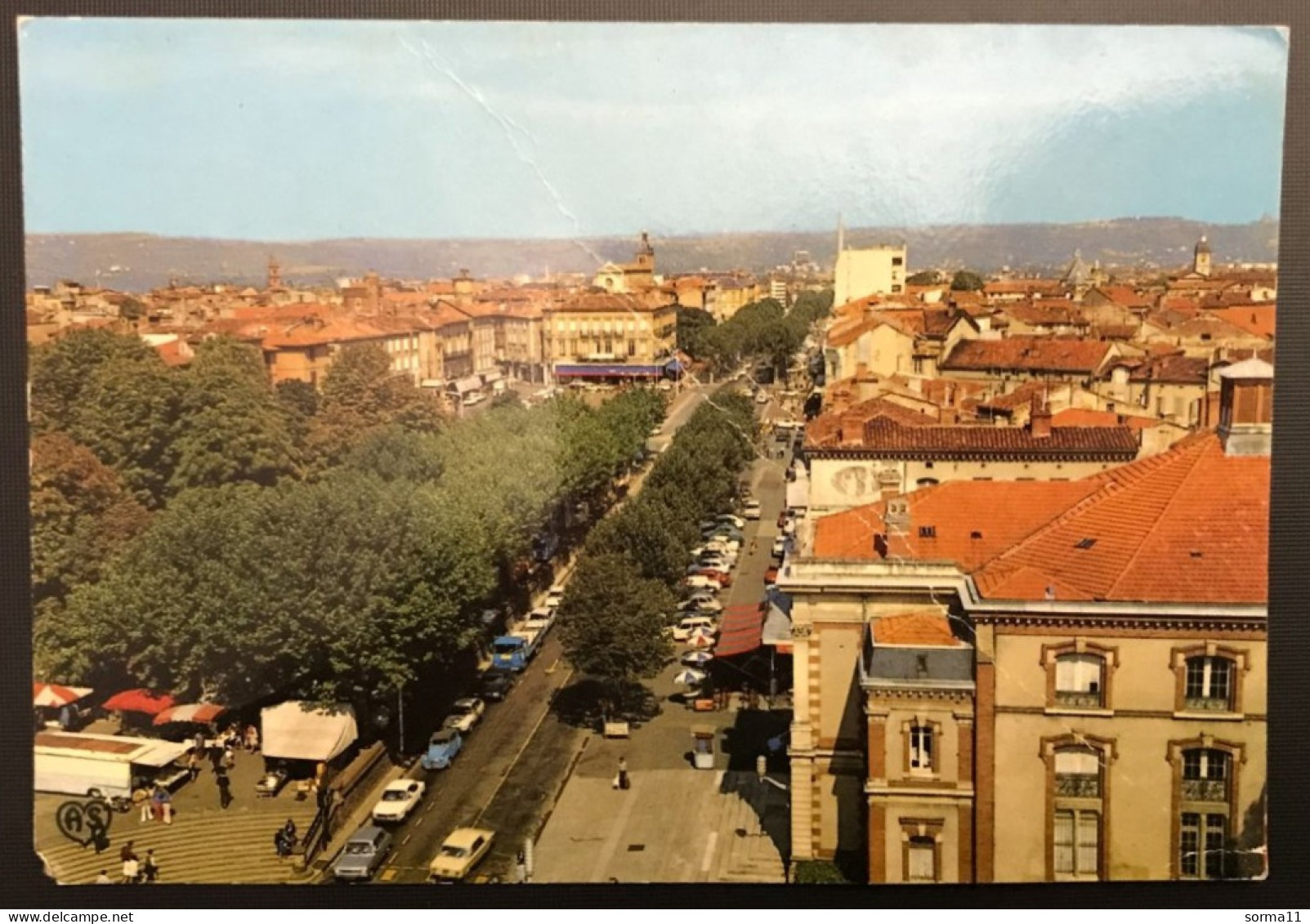 CP ALBI 81 Vue Panoramique Sur Le Centre De La Ville - Albi