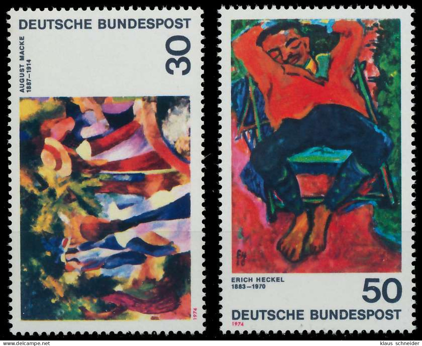 BRD BUND 1974 Nr 816-817 Postfrisch S23143E - Unused Stamps