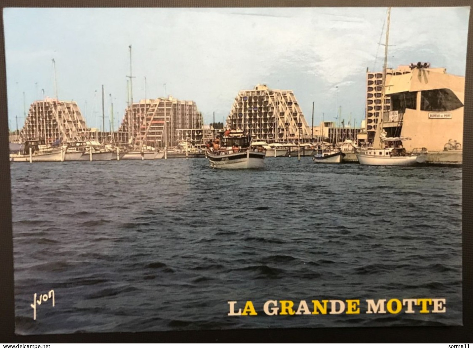CP LA GRANDE MOTTE 34 Entrée Du Port De Plaisance , La Capitainerie. - Andere & Zonder Classificatie