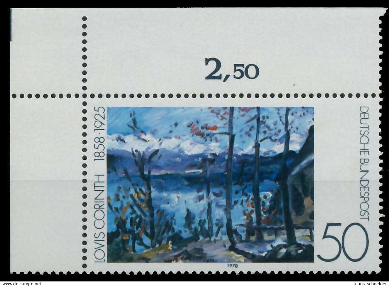 BRD BUND 1978 Nr 986 Postfrisch ECKE-OLI S2337A2 - Unused Stamps