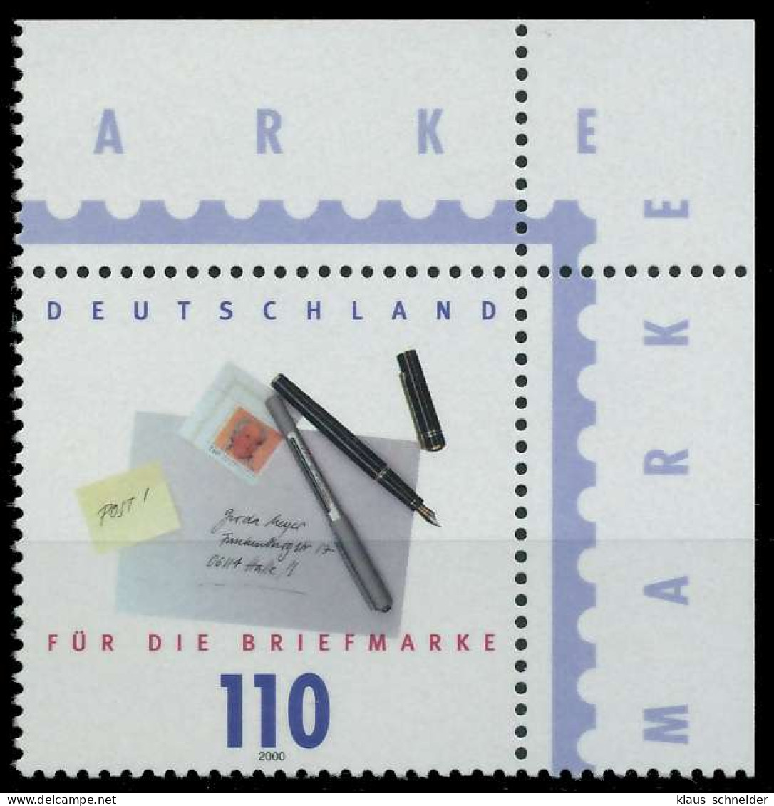 BRD BUND 2000 Nr 2148 Postfrisch ECKE-ORE X60EB26 - Unused Stamps