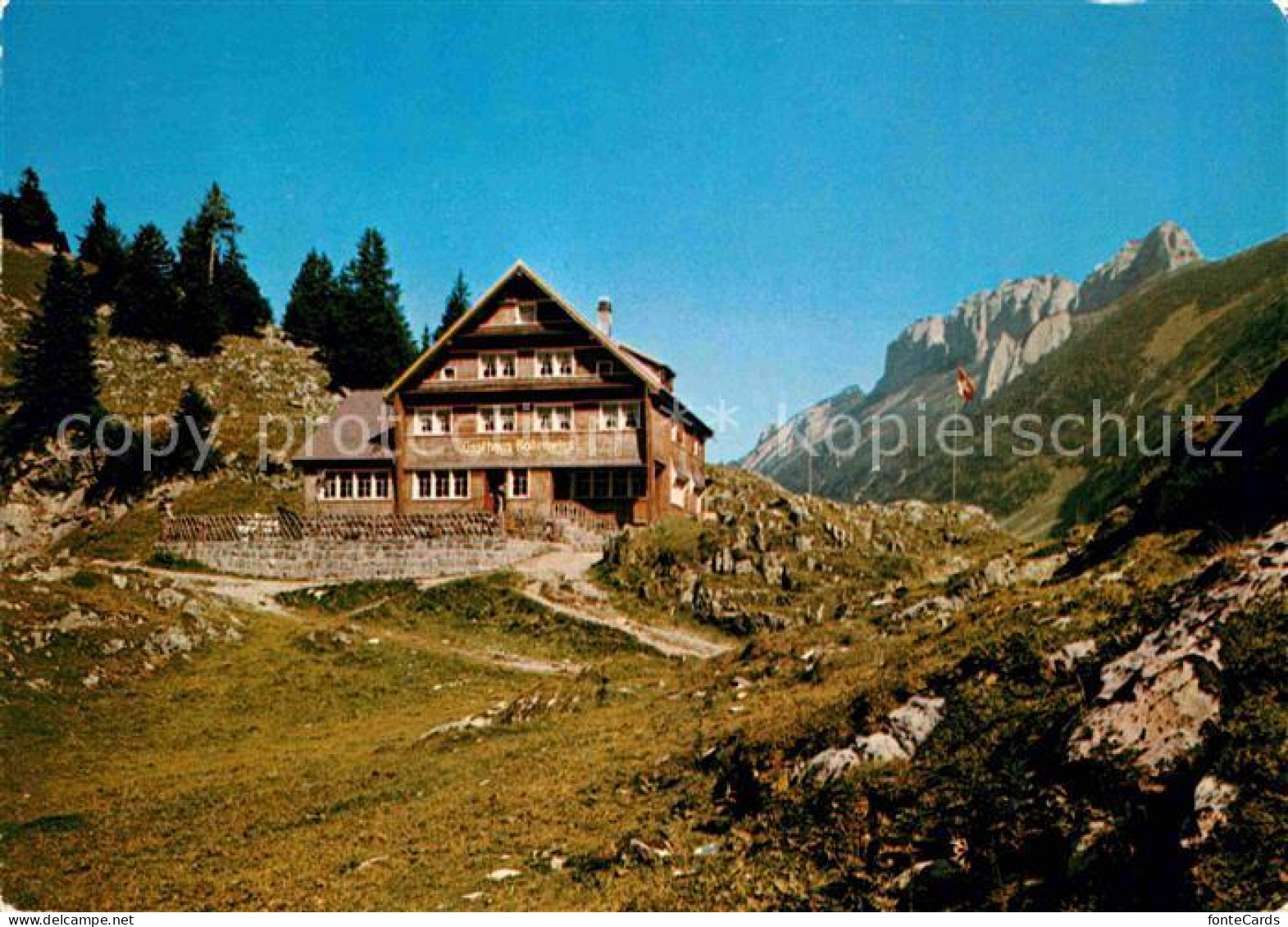 12780428 Bollenwees Blick Auf Hohe Haeuser Berggasthaus Bollenwees Bruelisau - Sonstige & Ohne Zuordnung