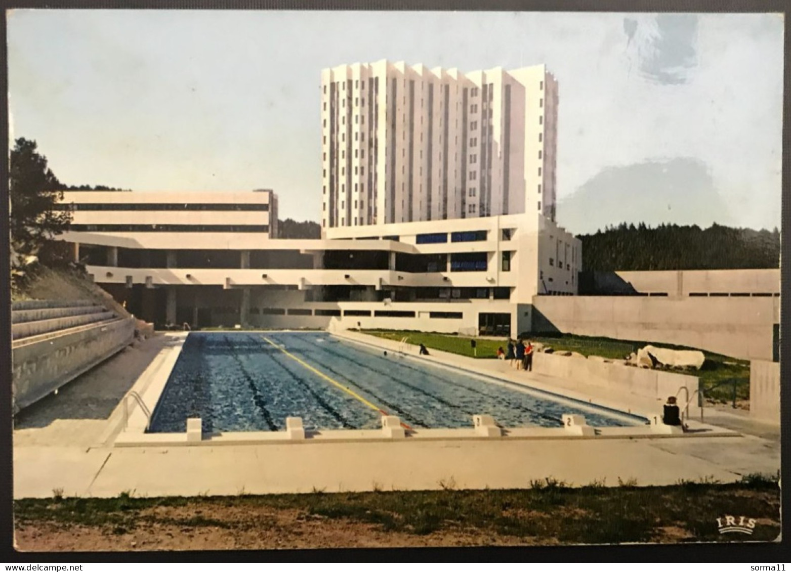 CP FONT ROMEU 66 La Piscine Et Le Lycée Climatique - Andere & Zonder Classificatie