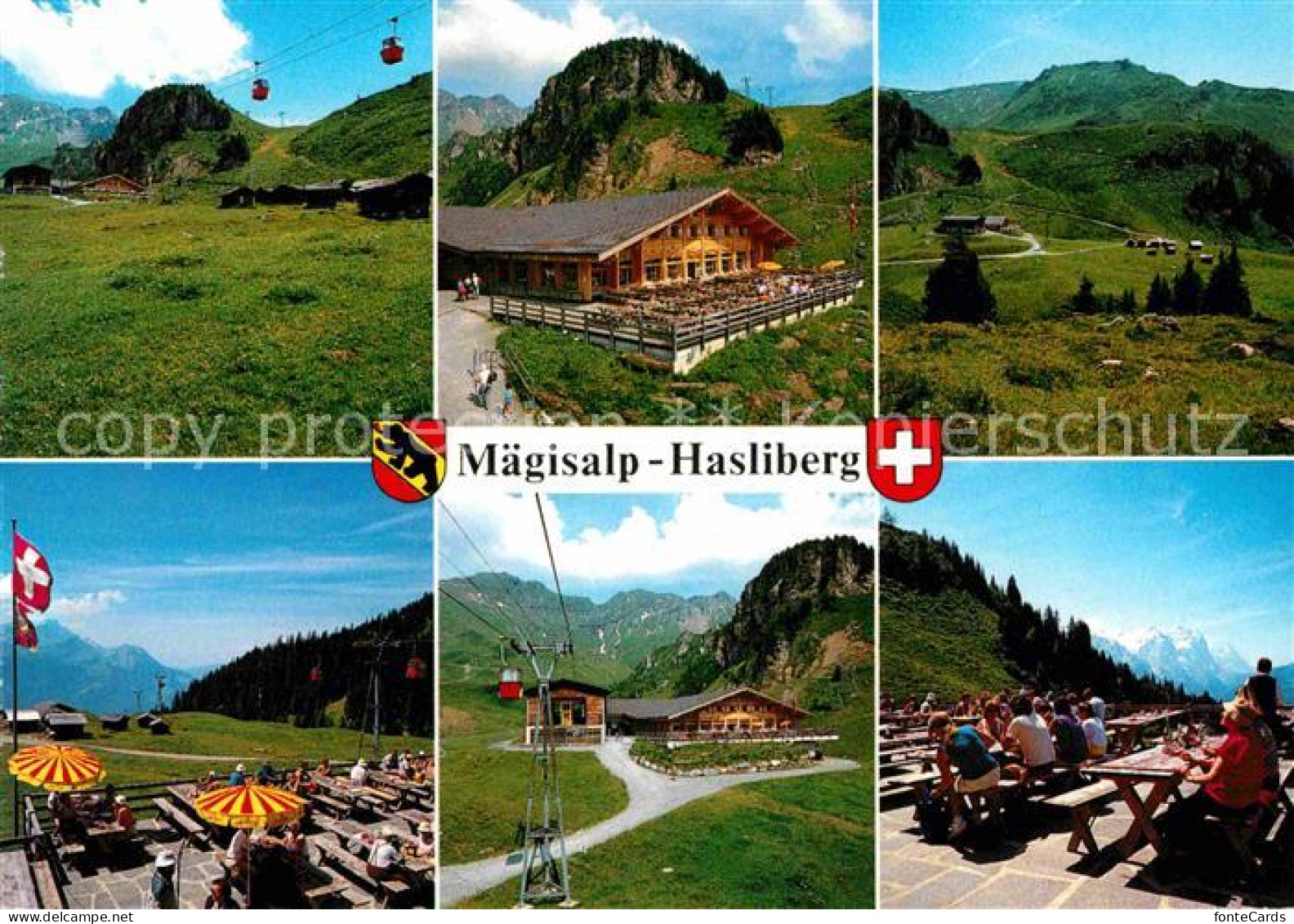 12780188 Meiringen Hasliberg Maegisalp Aussichtsterrasse Alpen Meiringen Haslibe - Andere & Zonder Classificatie