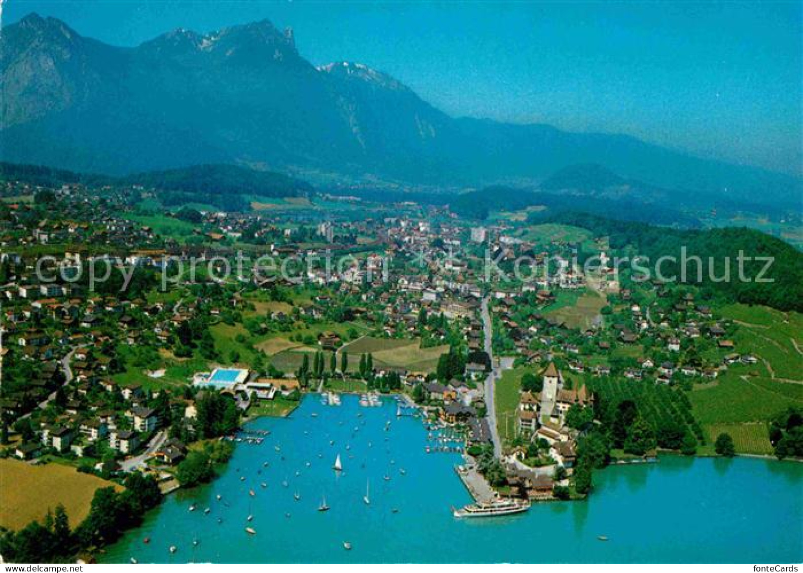 12780180 Spiez BE Fliegeraufnahme Spiez - Autres & Non Classés