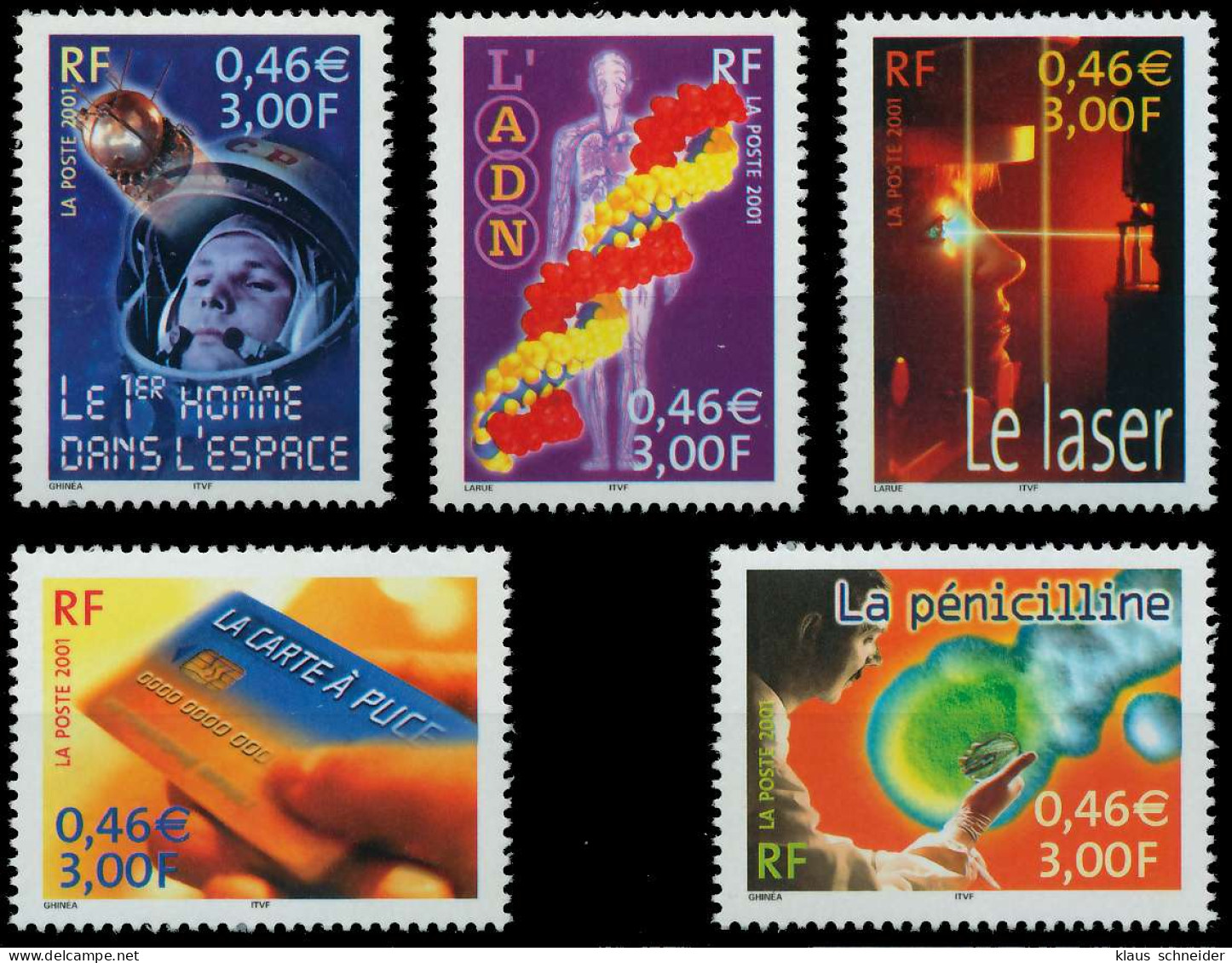 FRANKREICH 2001 Nr 3561-3565 Postfrisch X61F226 - Unused Stamps