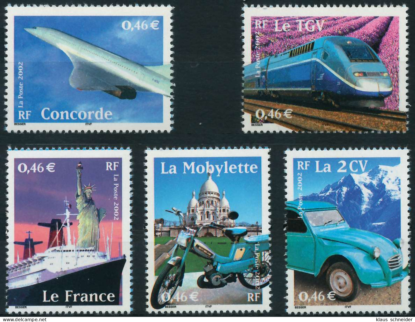 FRANKREICH 2002 Nr 3608-3612 Postfrisch X61F25A - Ongebruikt